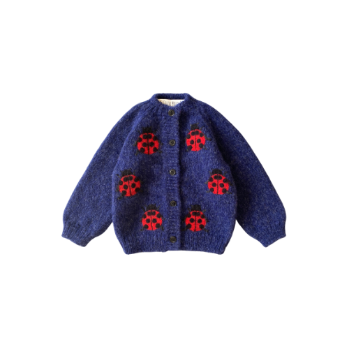Ladybug cardigan | Dark blue