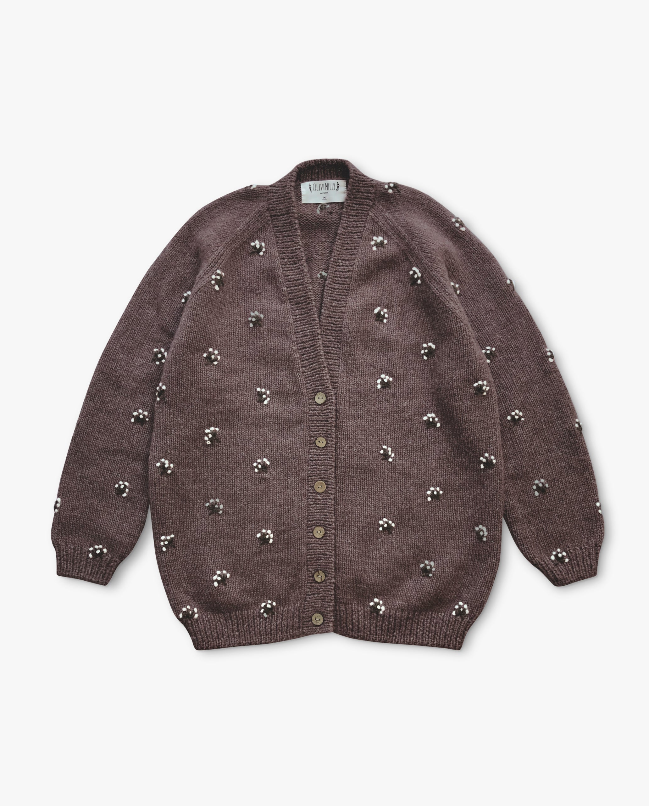 Adult Flora cardigan | faded rose | In Stock