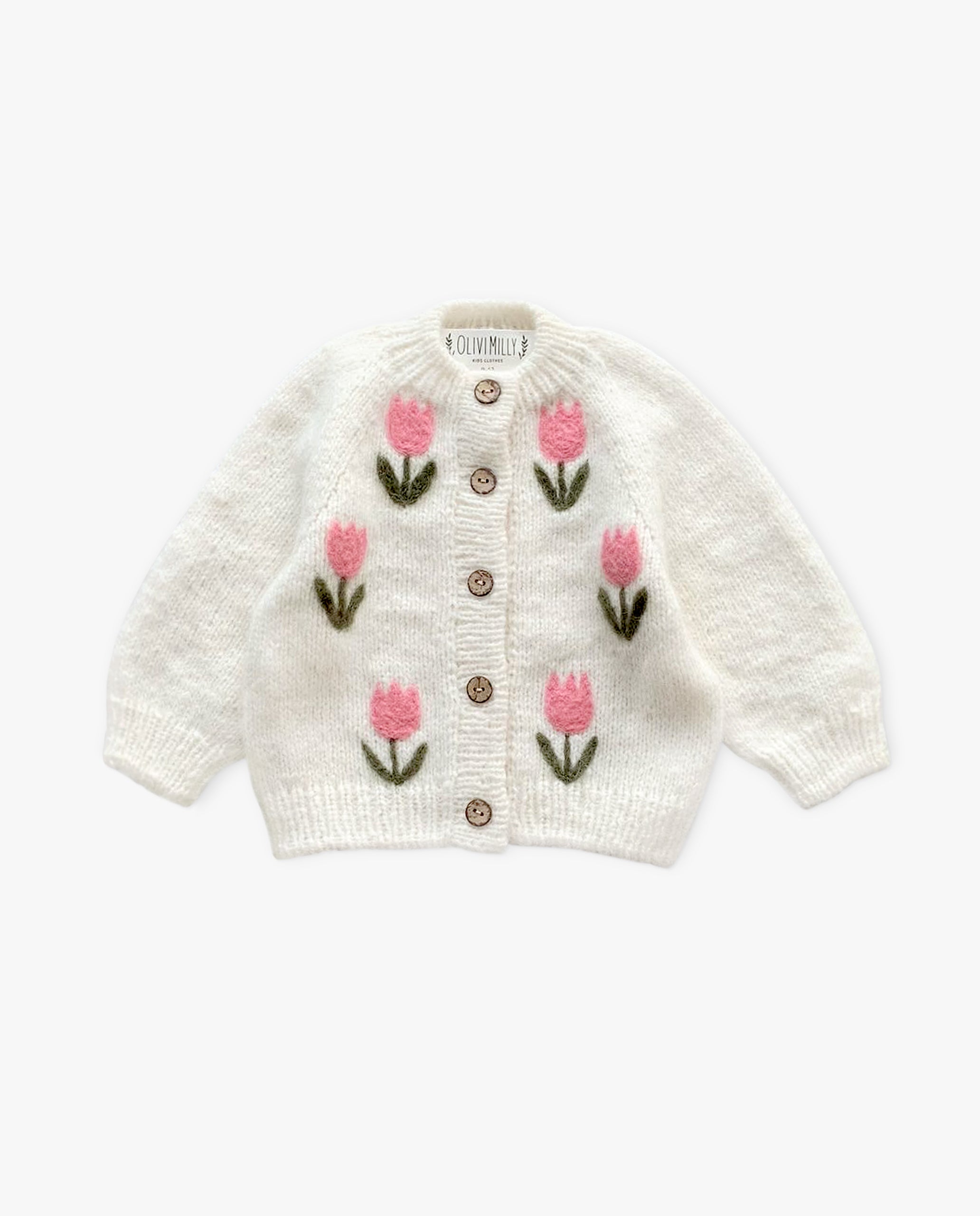 Tulips Cardigan | Off white