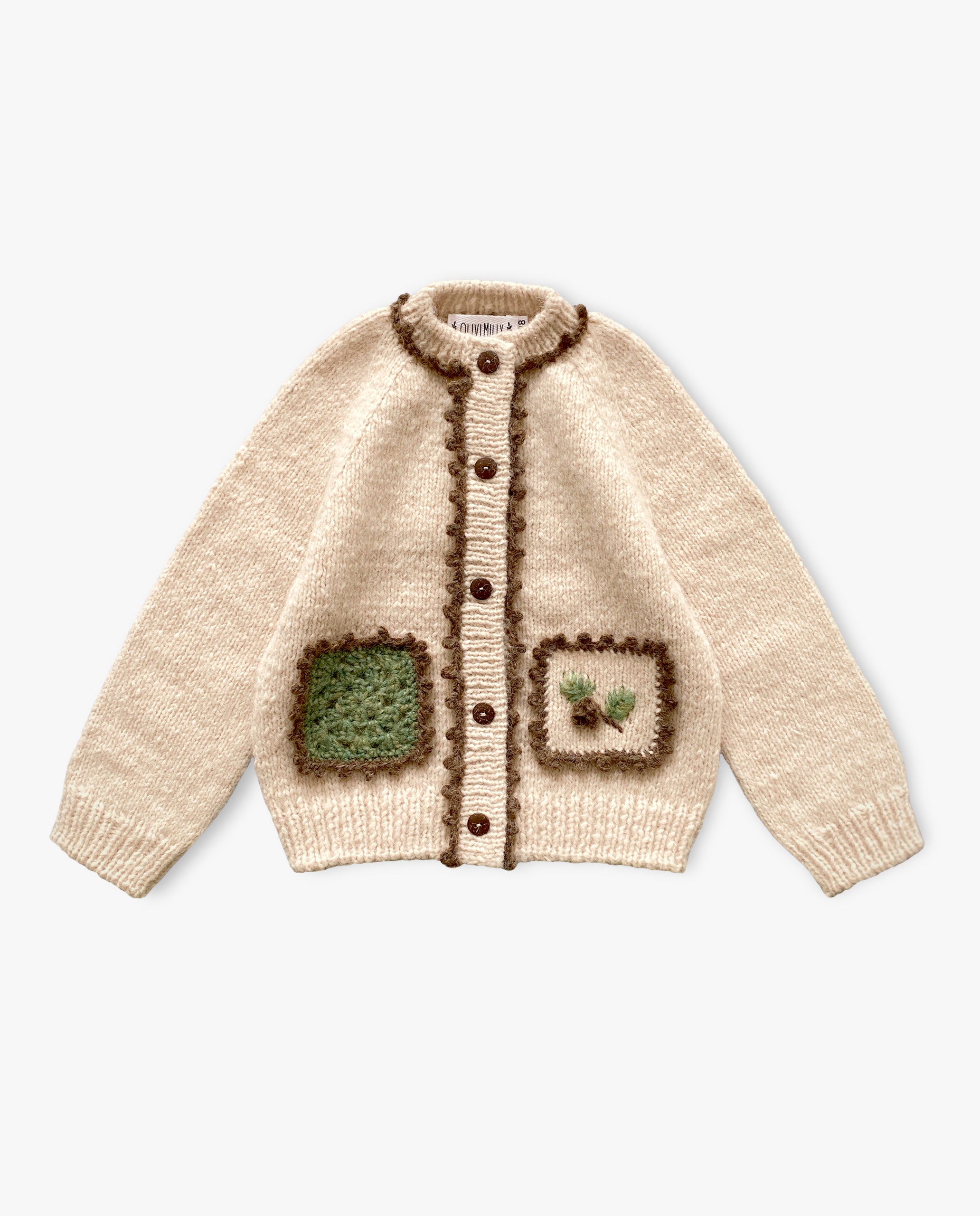 Spruce cardigan with poсkets | Wheat | In Stock (6-7 y)