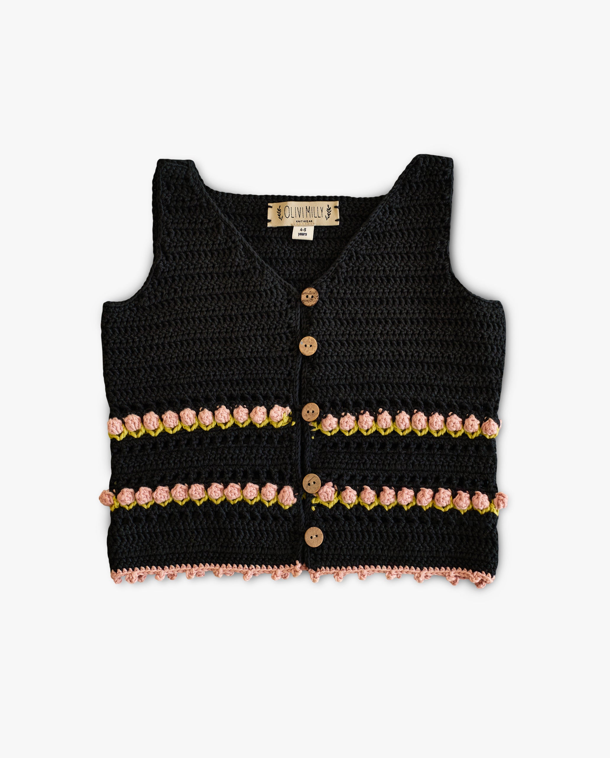 Tulips Top | black
