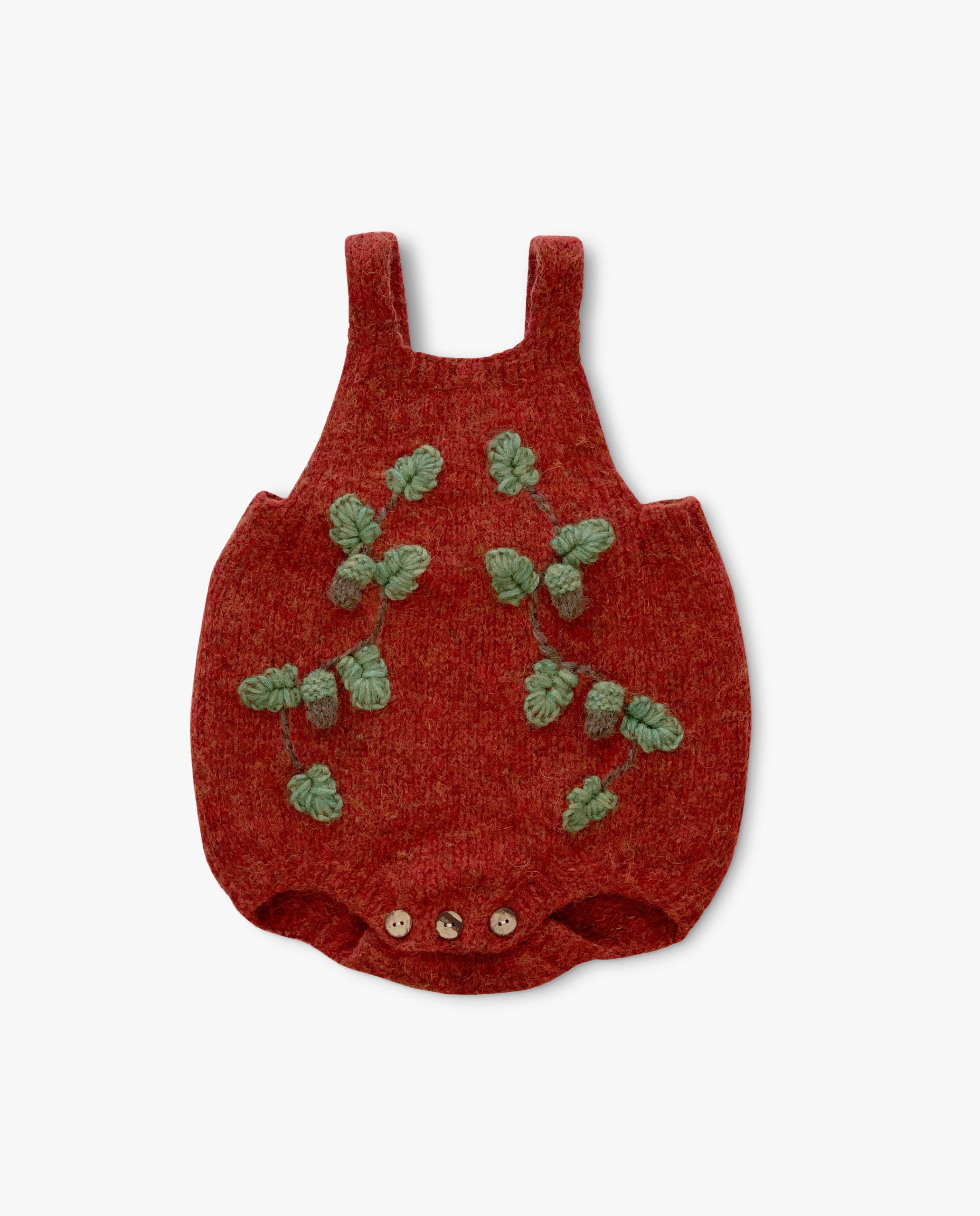 Acorns romper | Red-orange