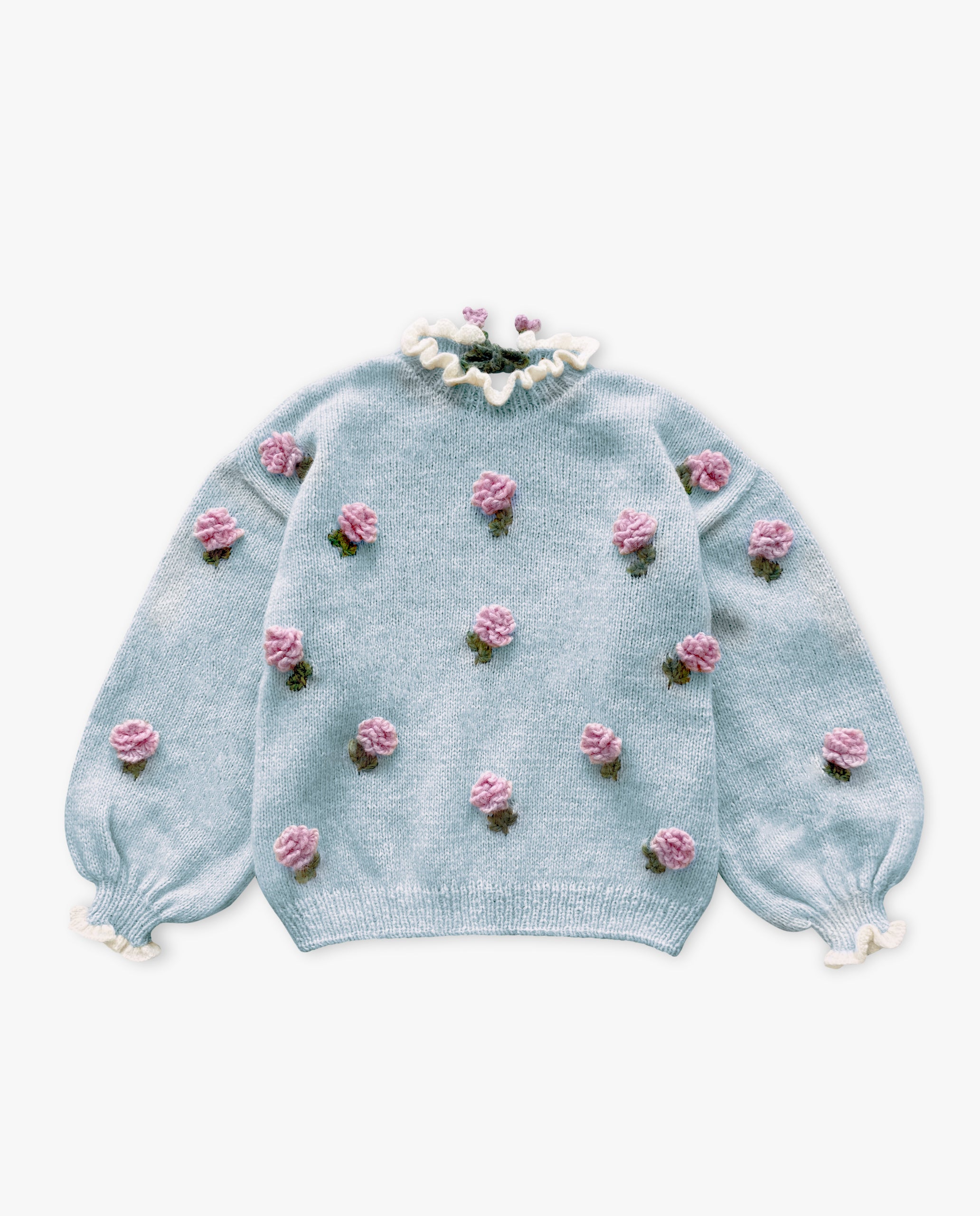 Adult Roses Pullover | Blue
