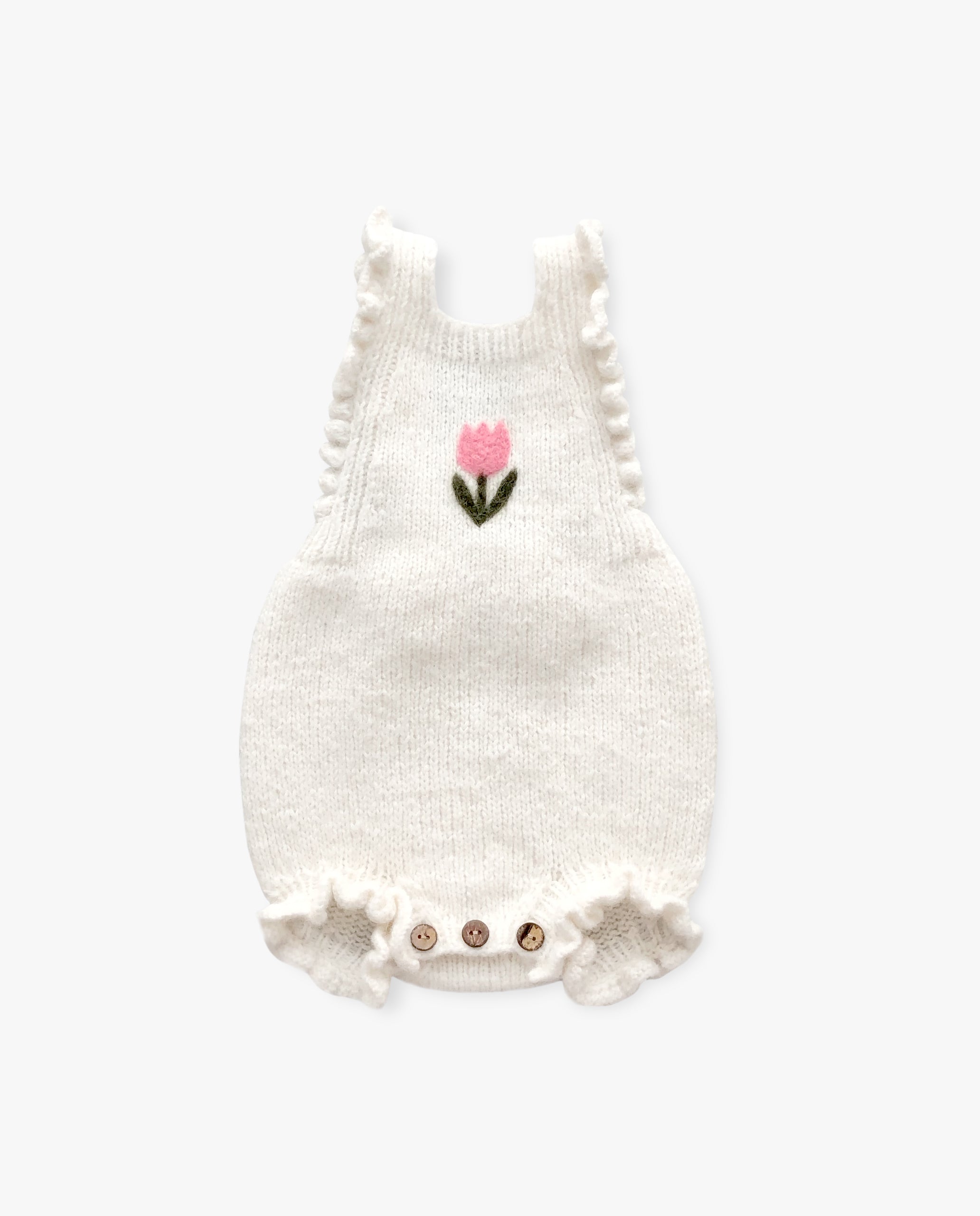 Tulips Romper | Off white