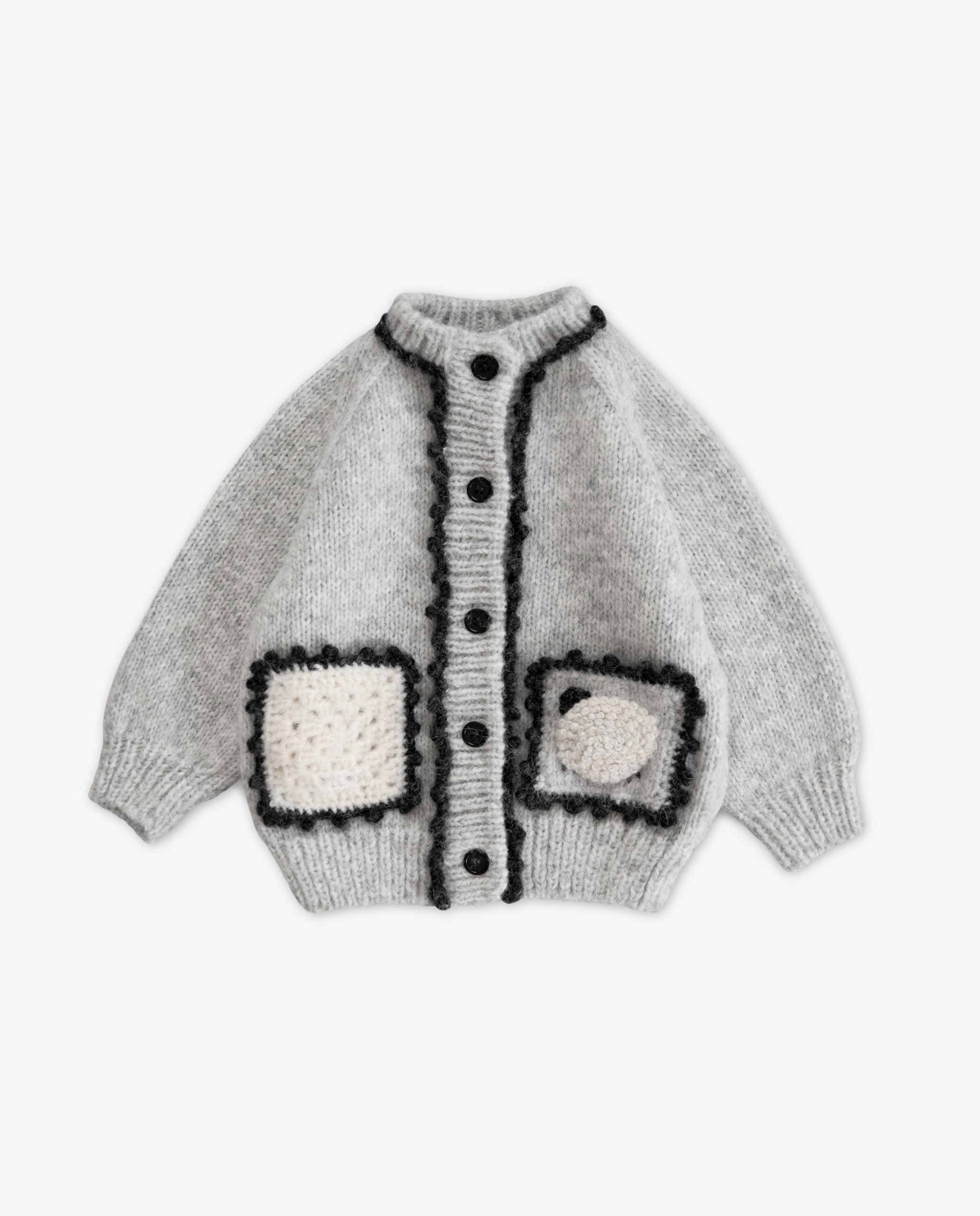 Sheeps cardigan with pockets | Light grey