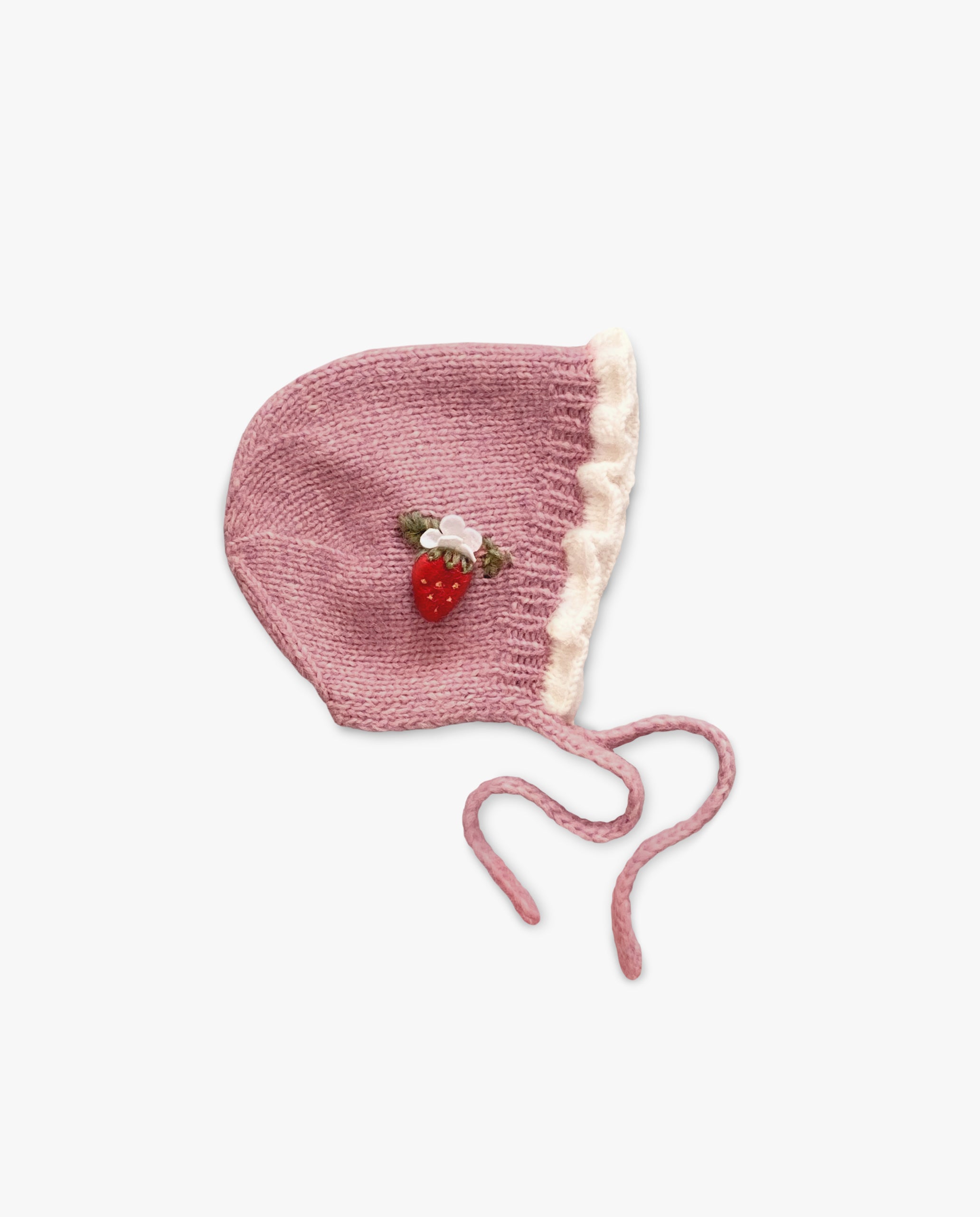 Strawberries Bonnet | Powder Pink