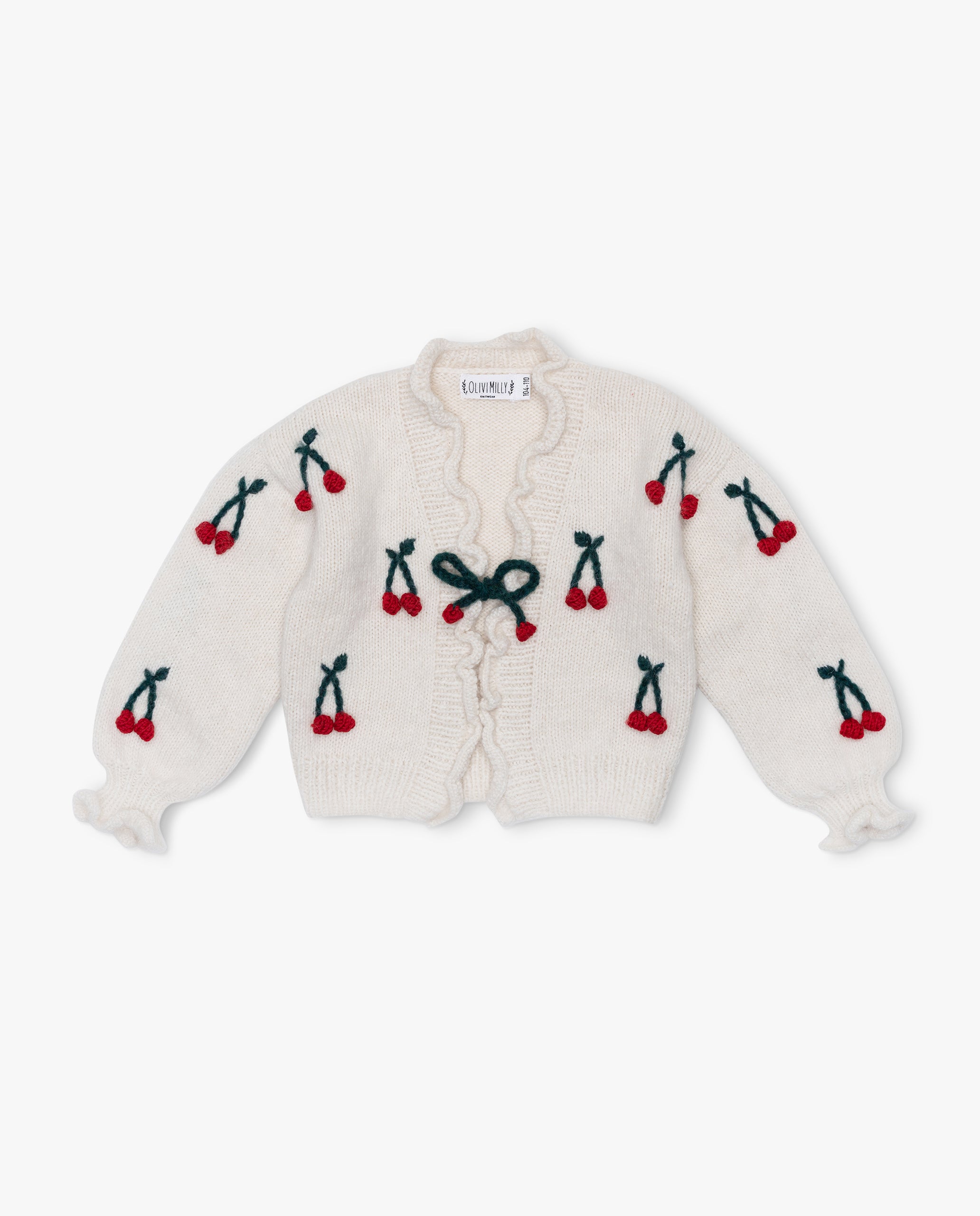 Cherries cardigan | off white