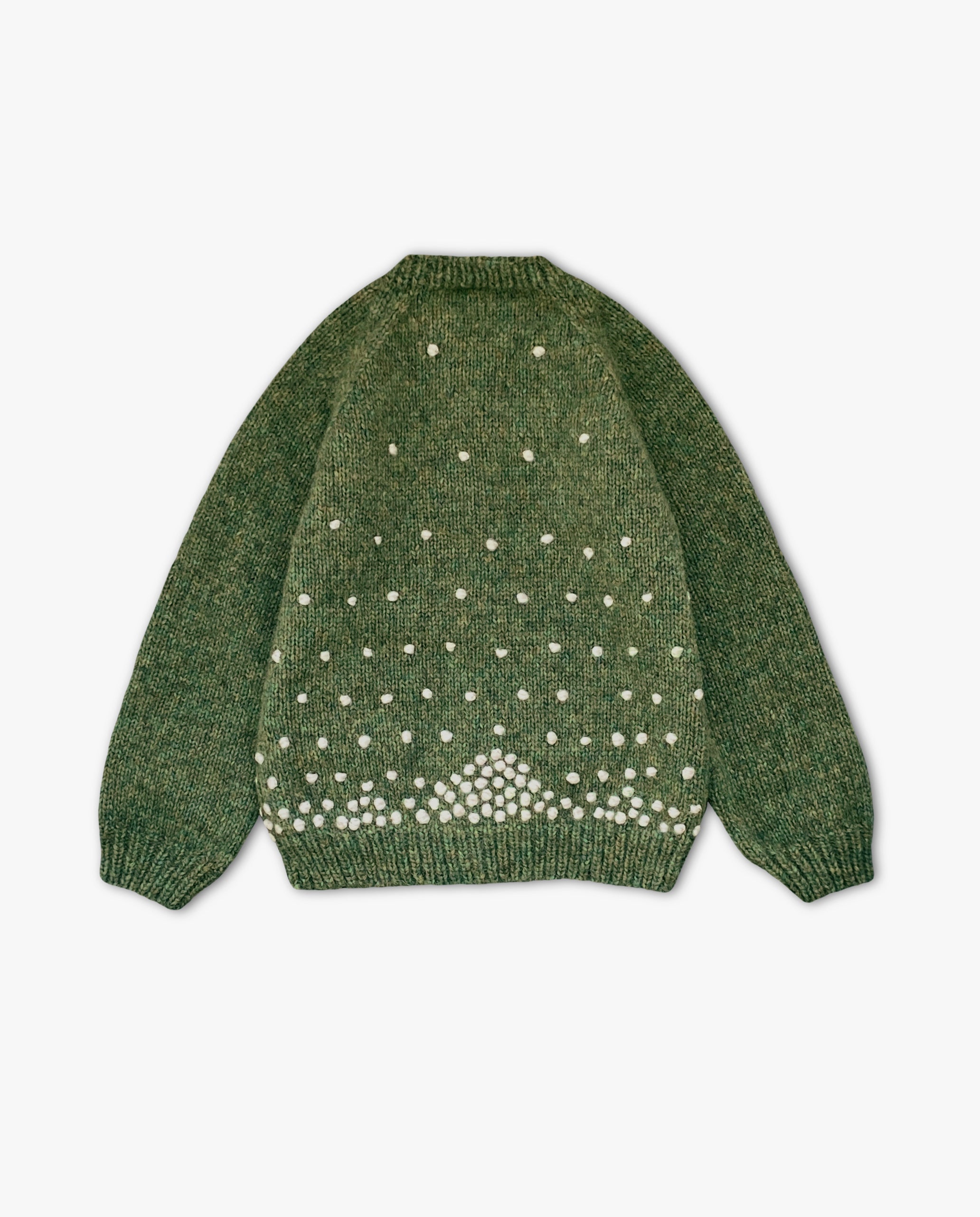 Winter Fairy Tale cardigan | Moss Green