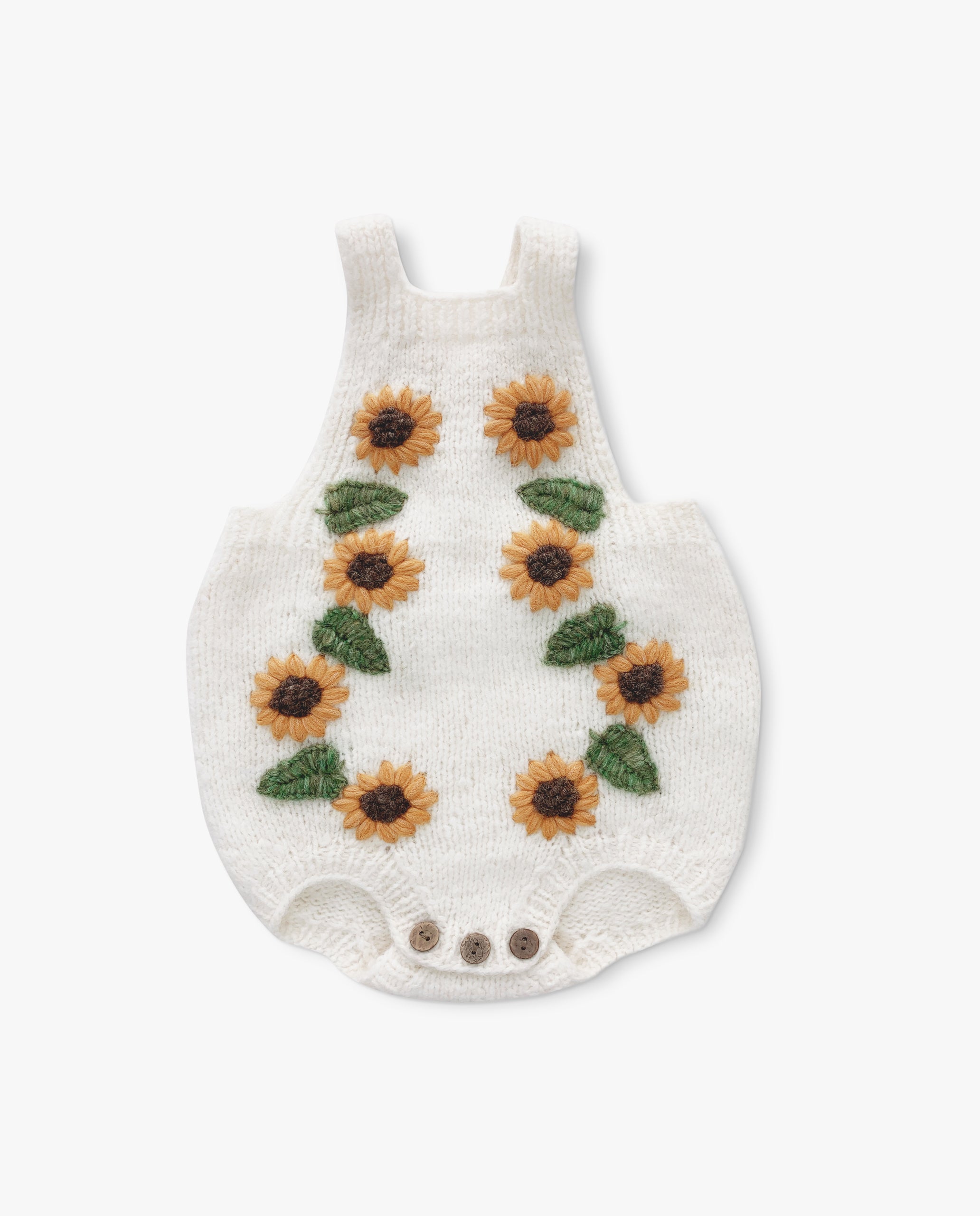Sunflowers romper | Off white