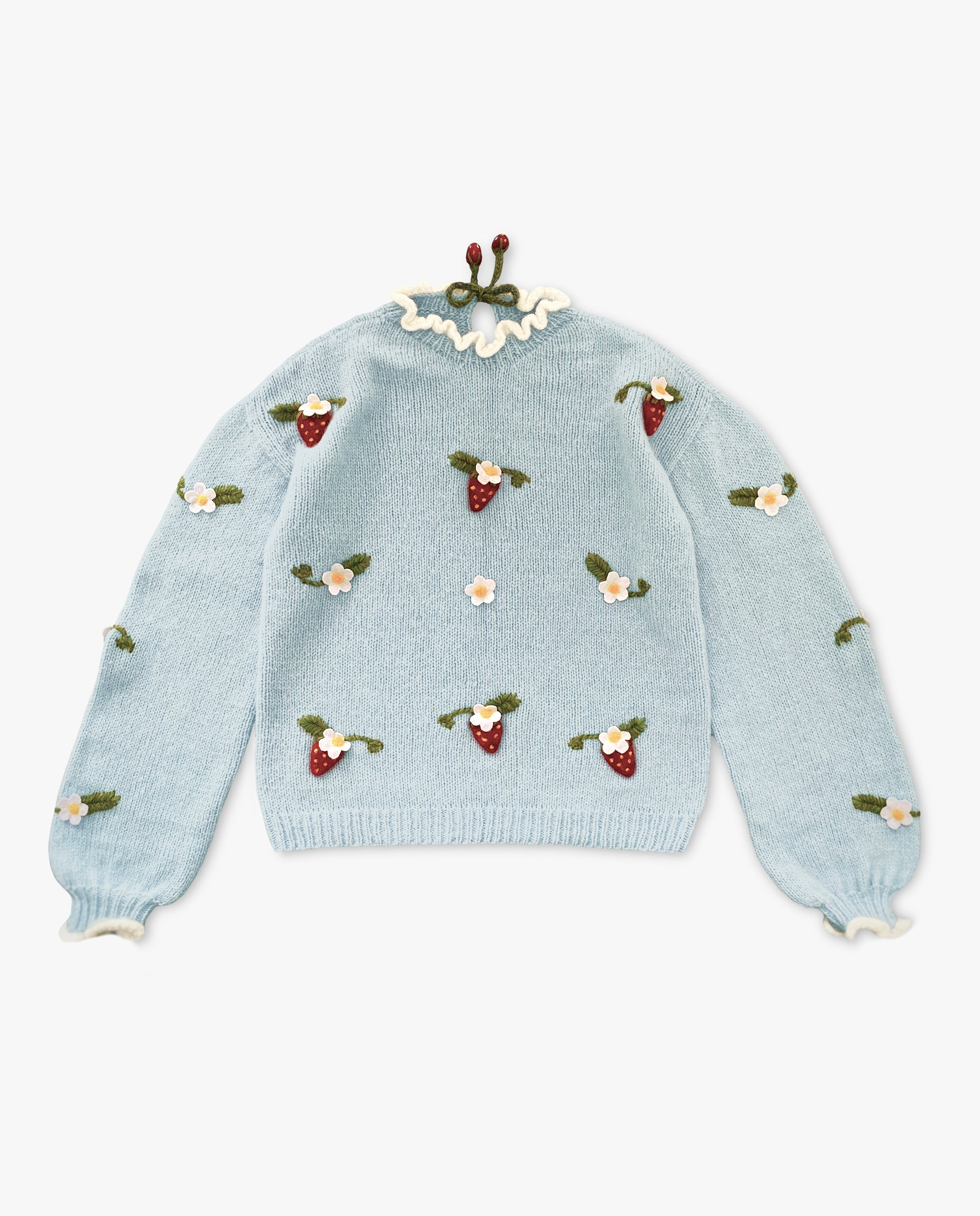 Adult Strawberries pullover | Blue