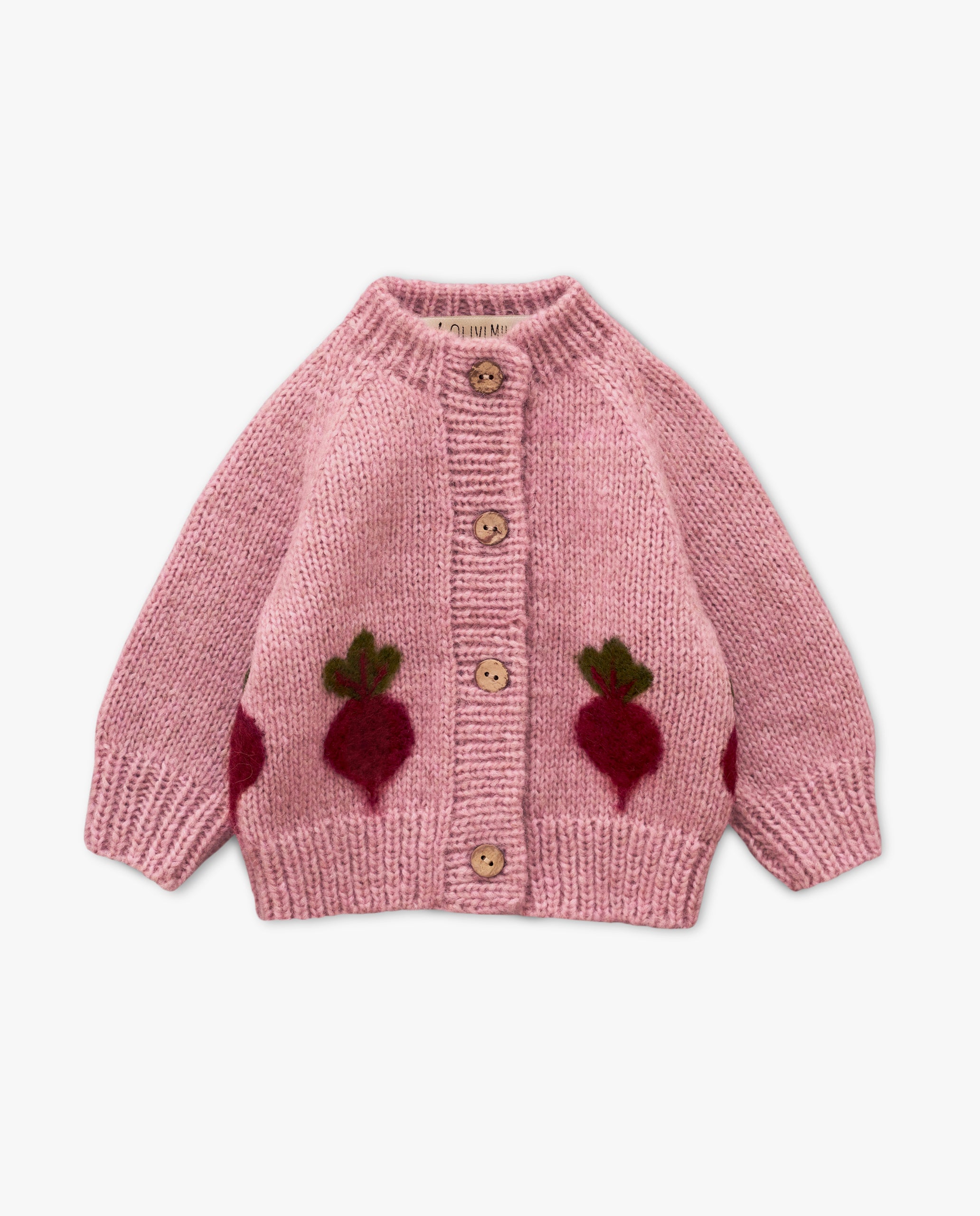 Beet cardigan | Powder pink