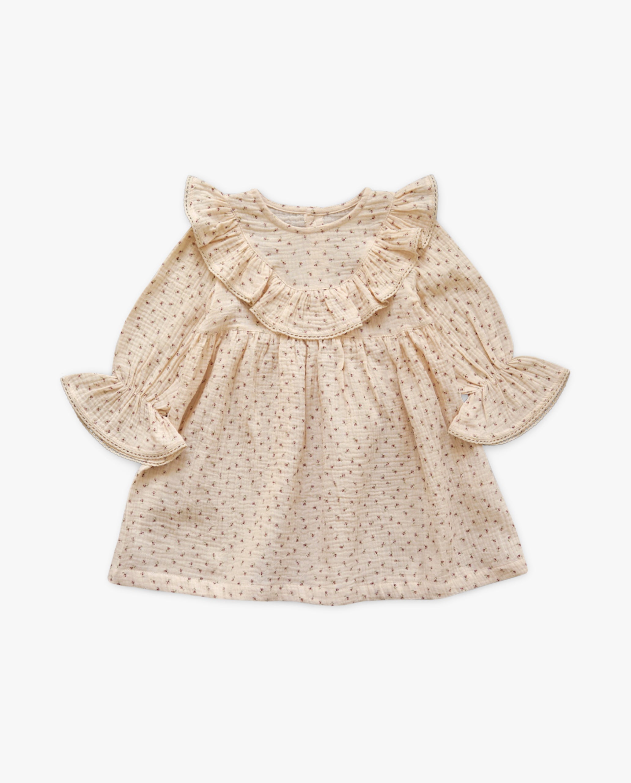 Flowers Dress | Beige | In Stock