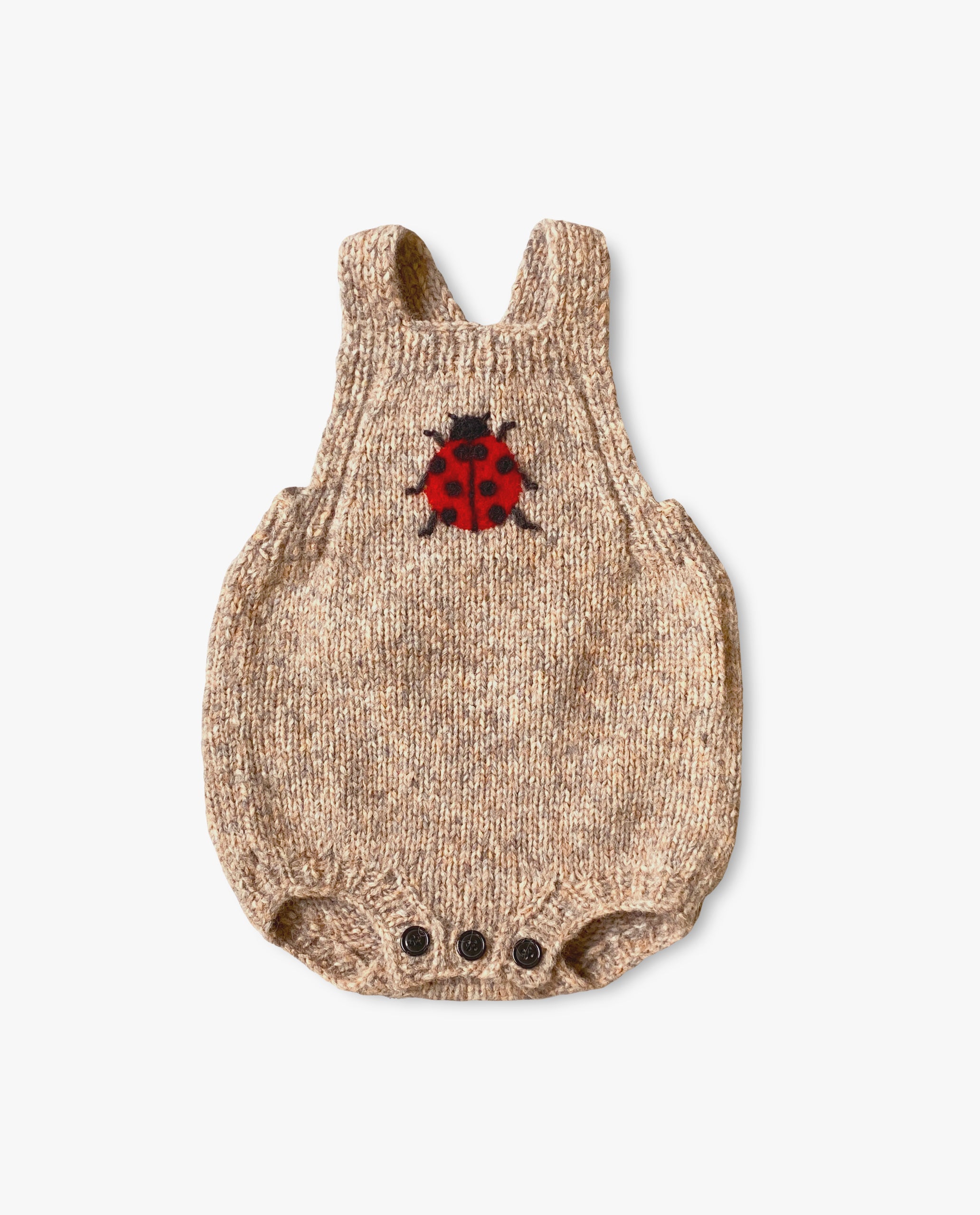 Ladybug romper | Beigebrown