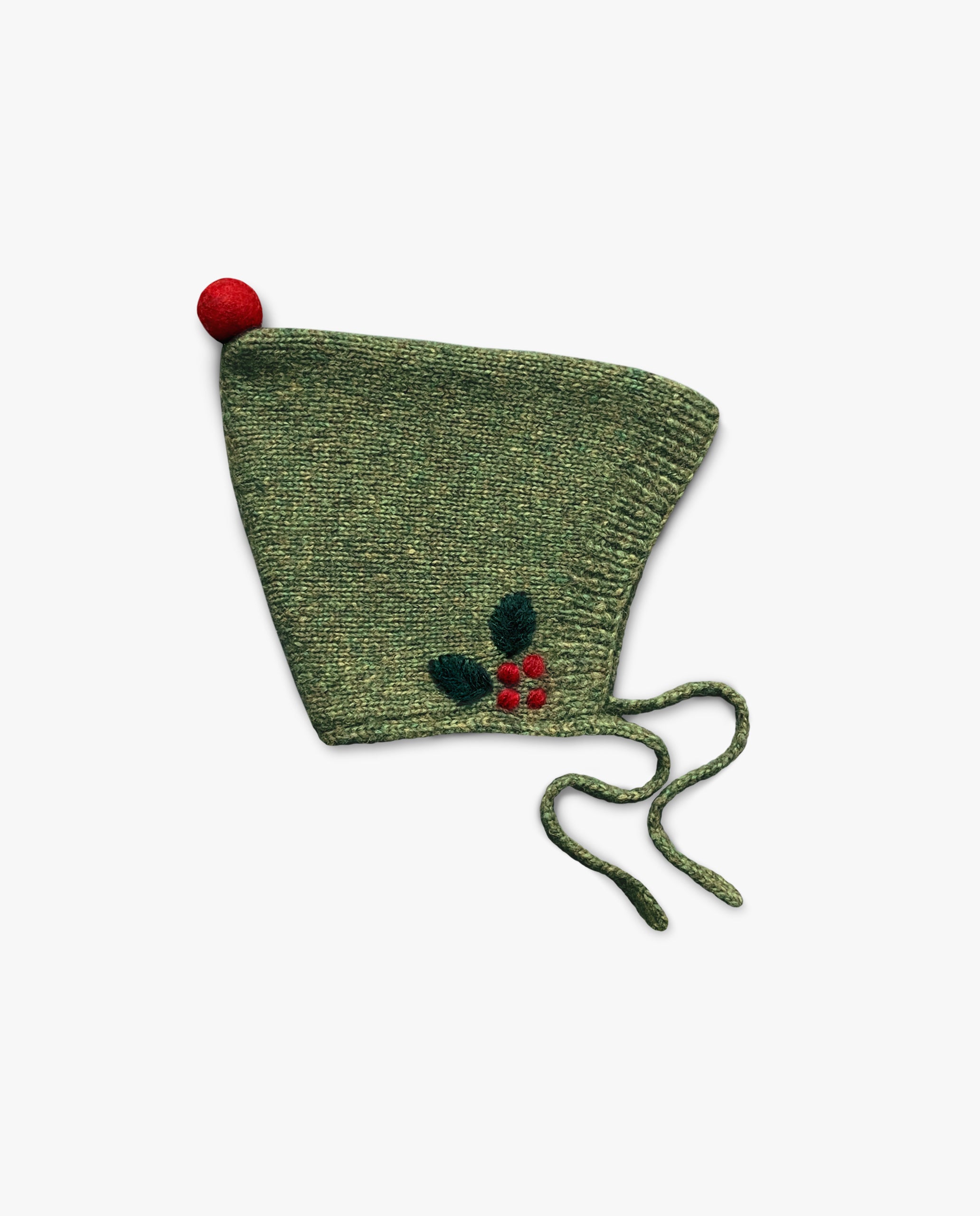 Winter Fairy Tale bonnet | Moss Green