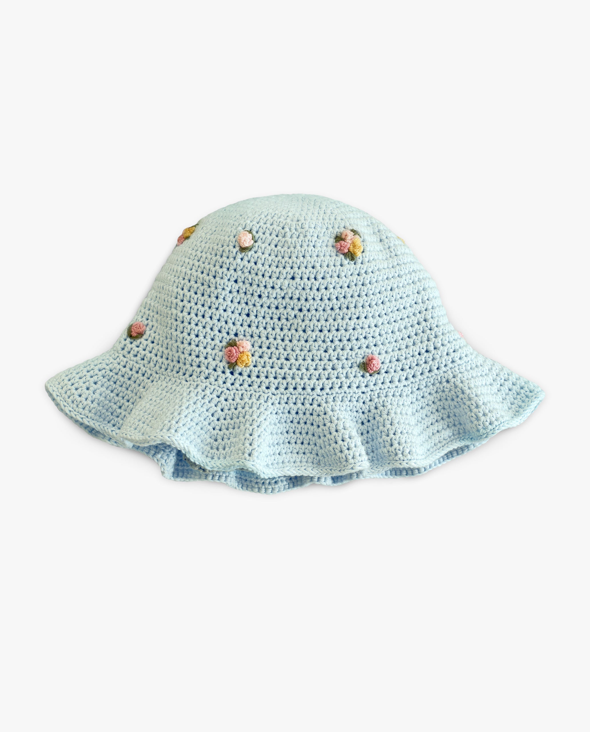 Roses Hat | baby blue
