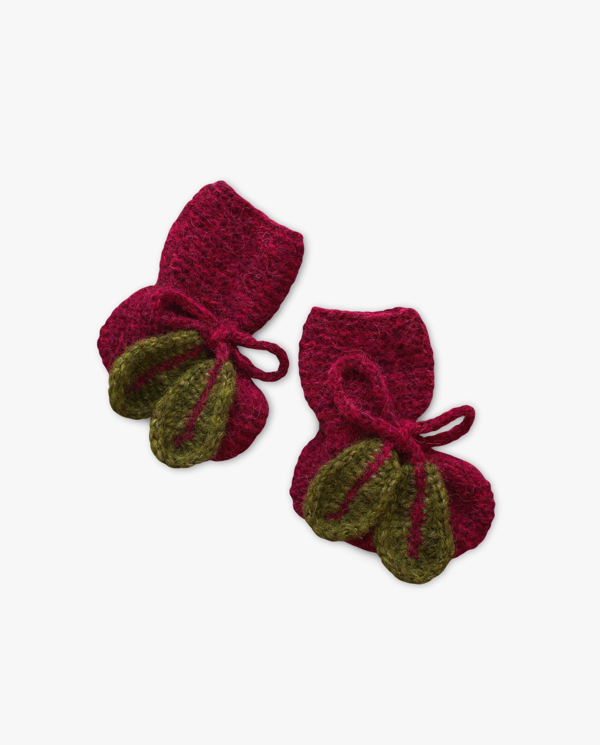 Beet booties | Beetroot | In Stock (0-3 mon, 9-12 mon)