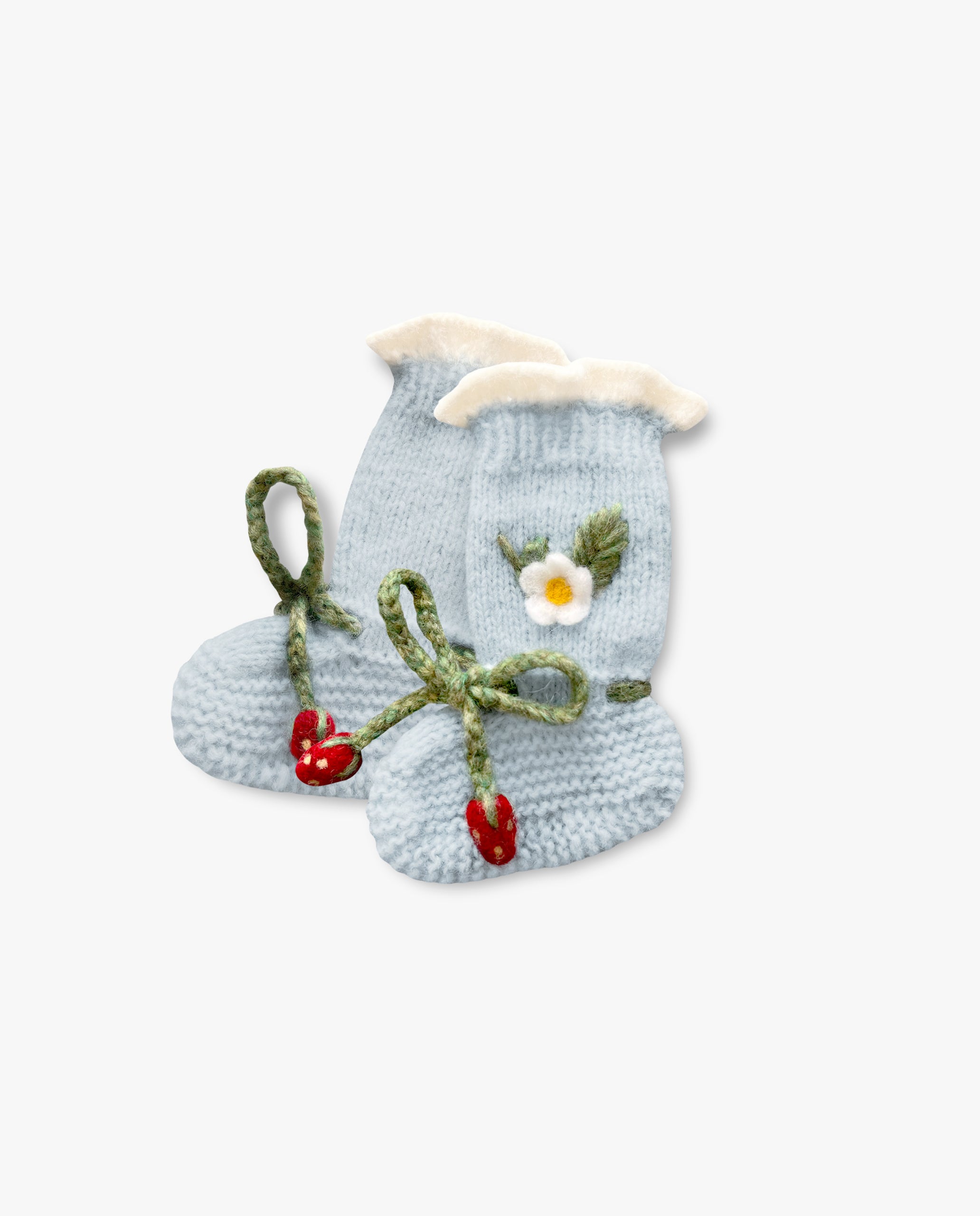 Strawberries Booties | Blue