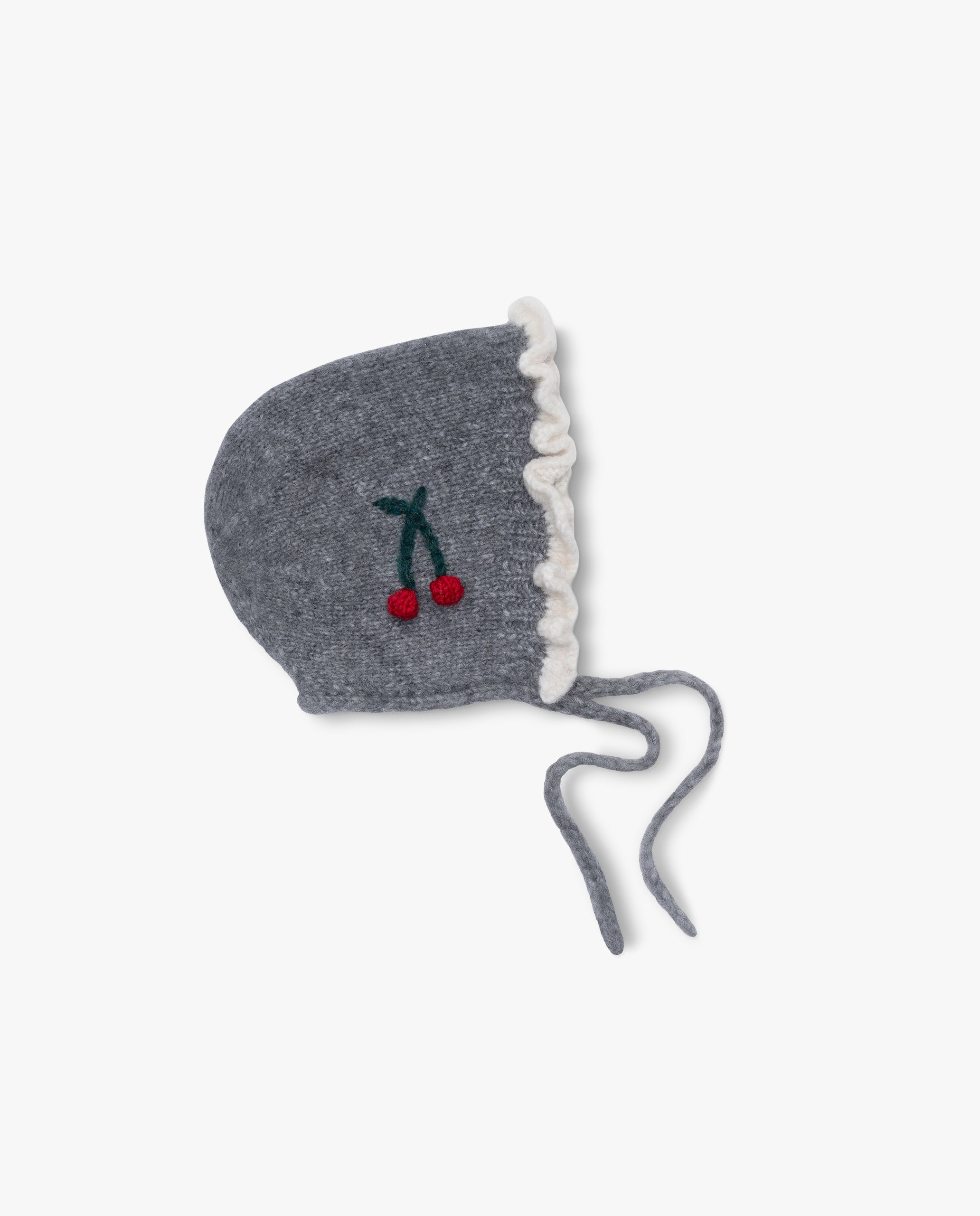 Cherries bonnet | Dark grey