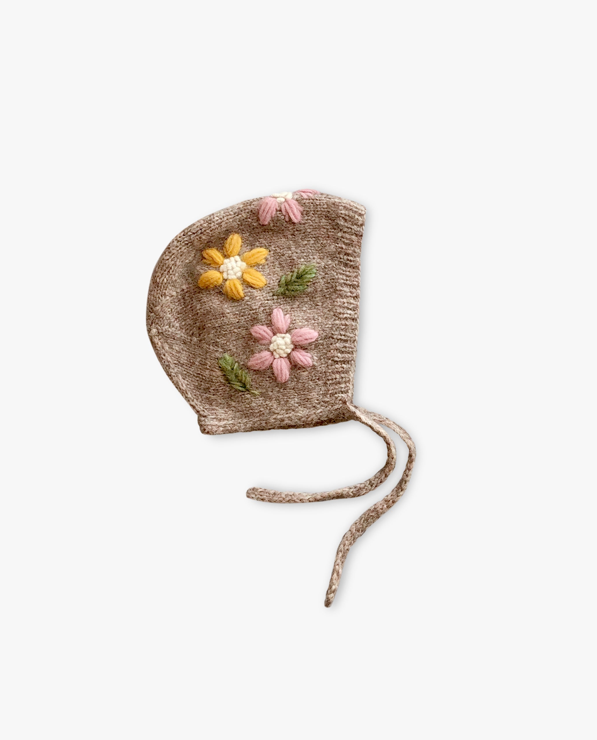 Flower Rain bonnet | Beigebrown