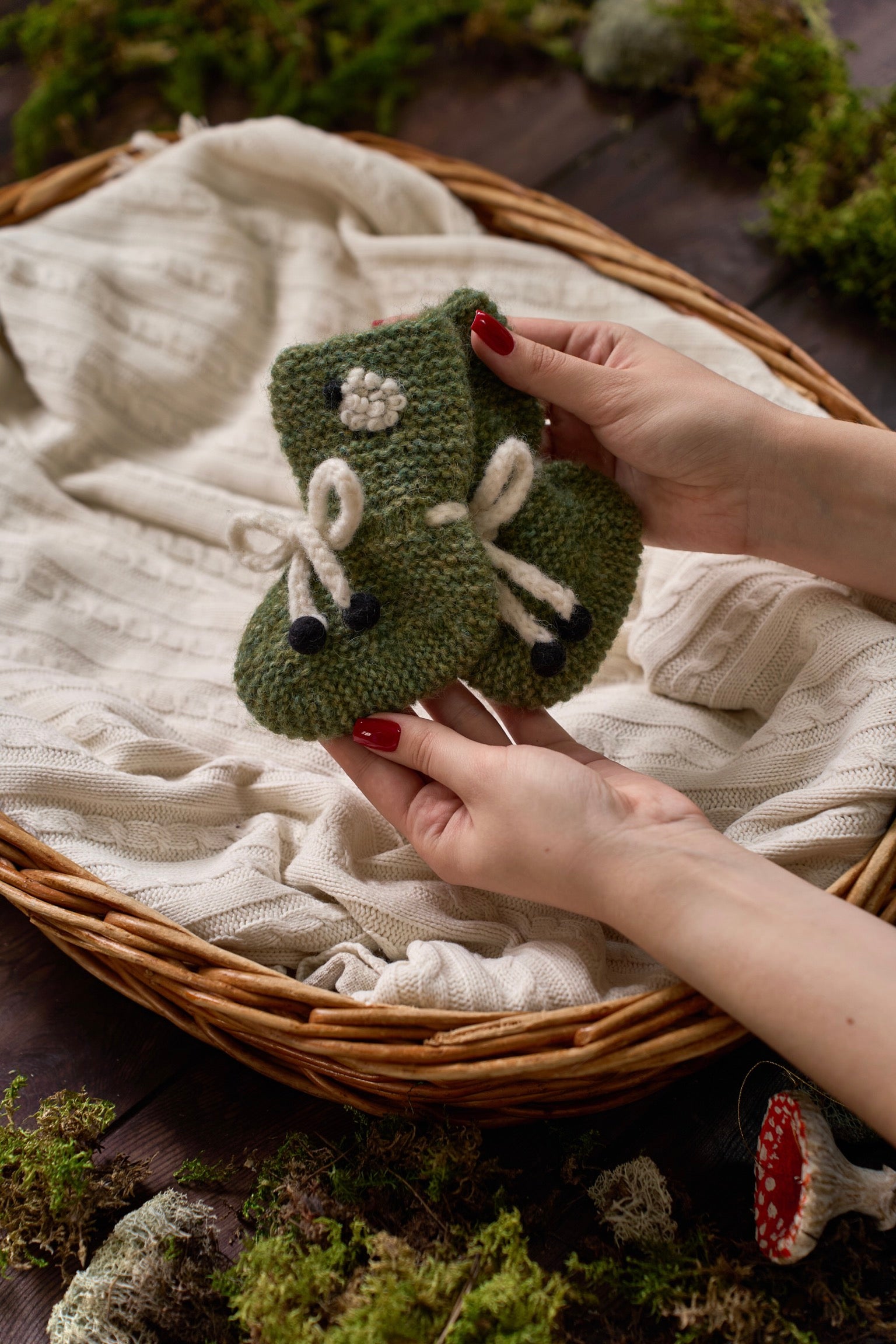 Sheeps Booties | Moss Green