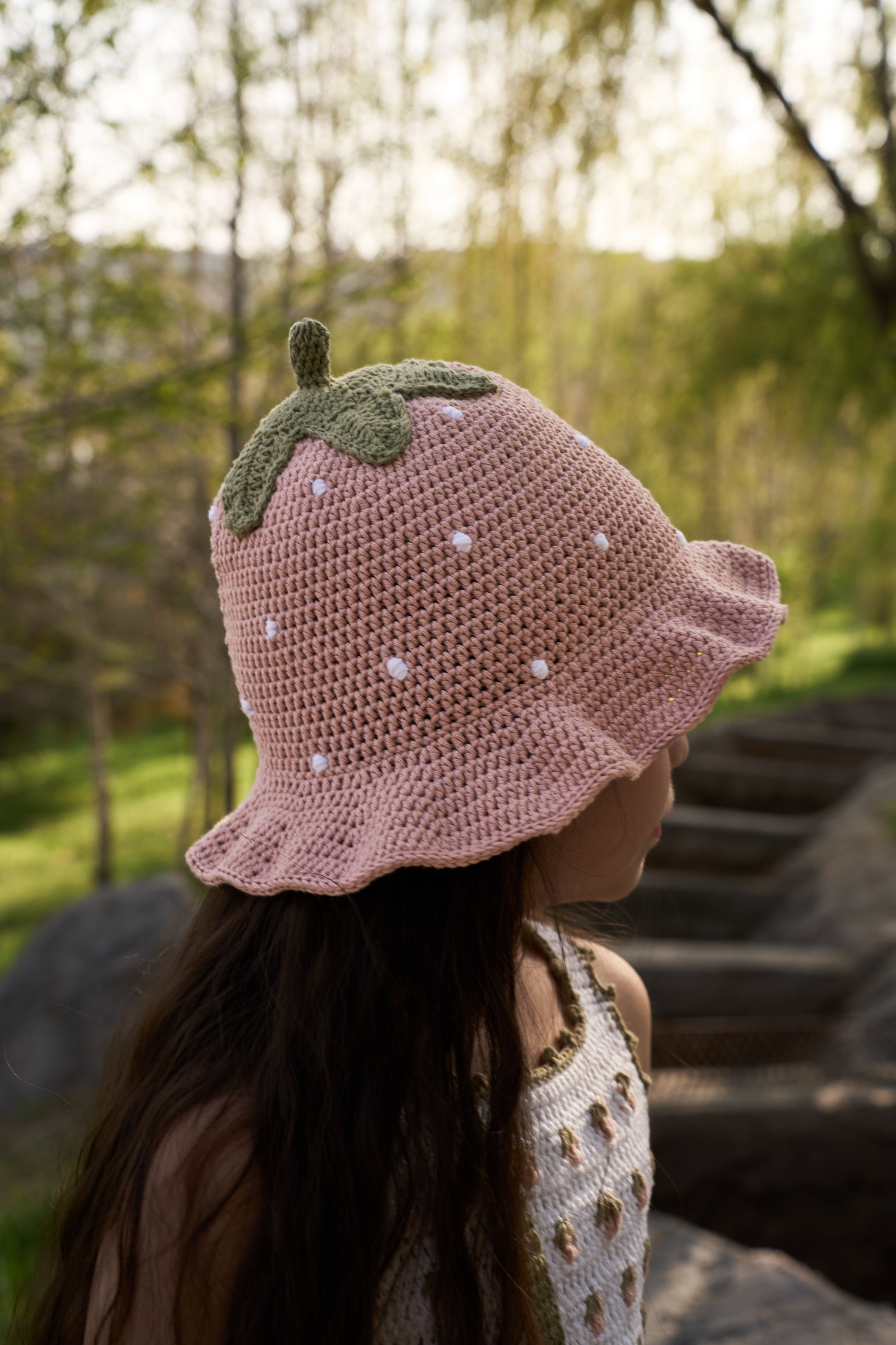 Strawberry Hat | powder pink