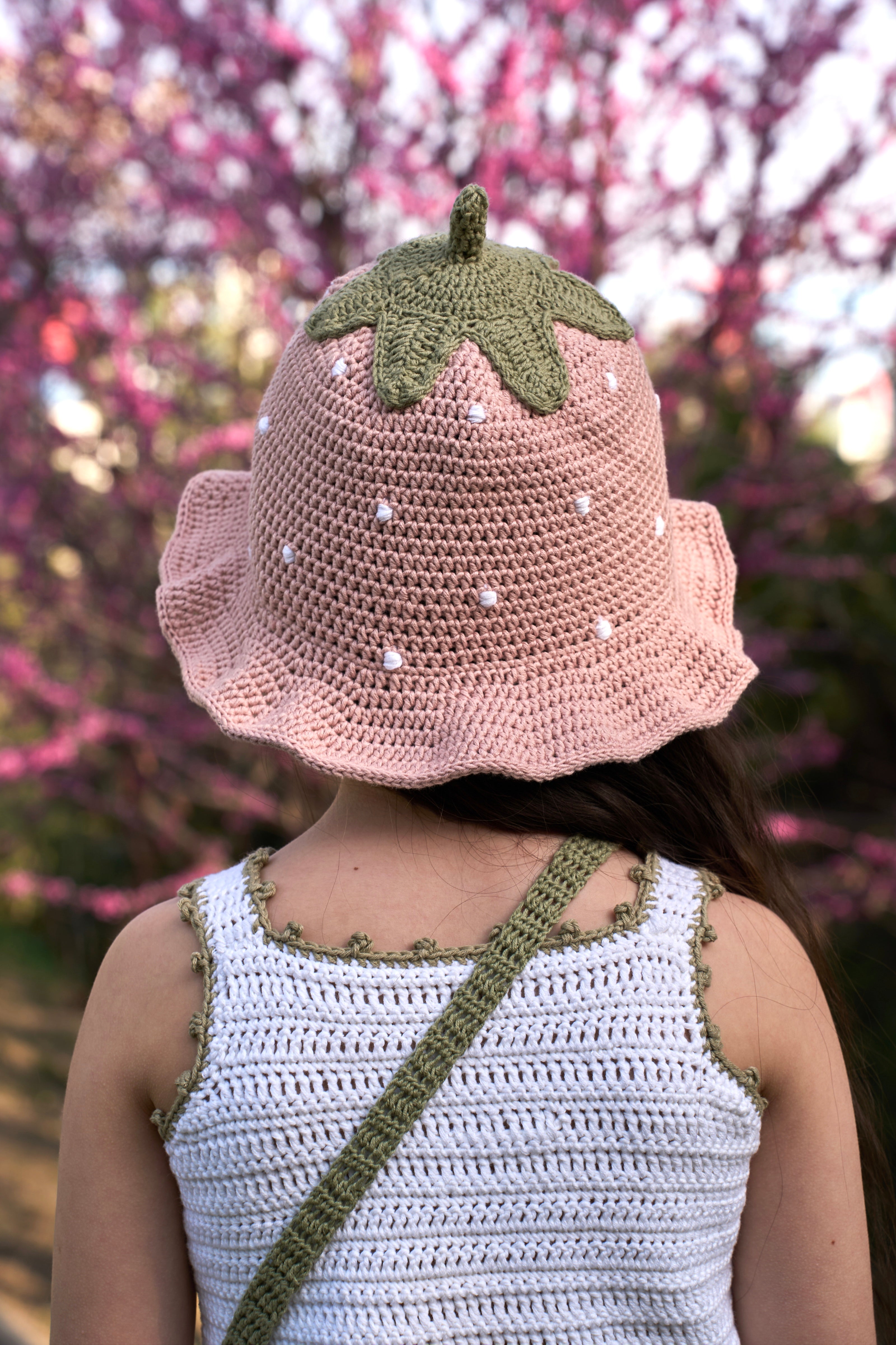 Strawberry Hat | powder pink