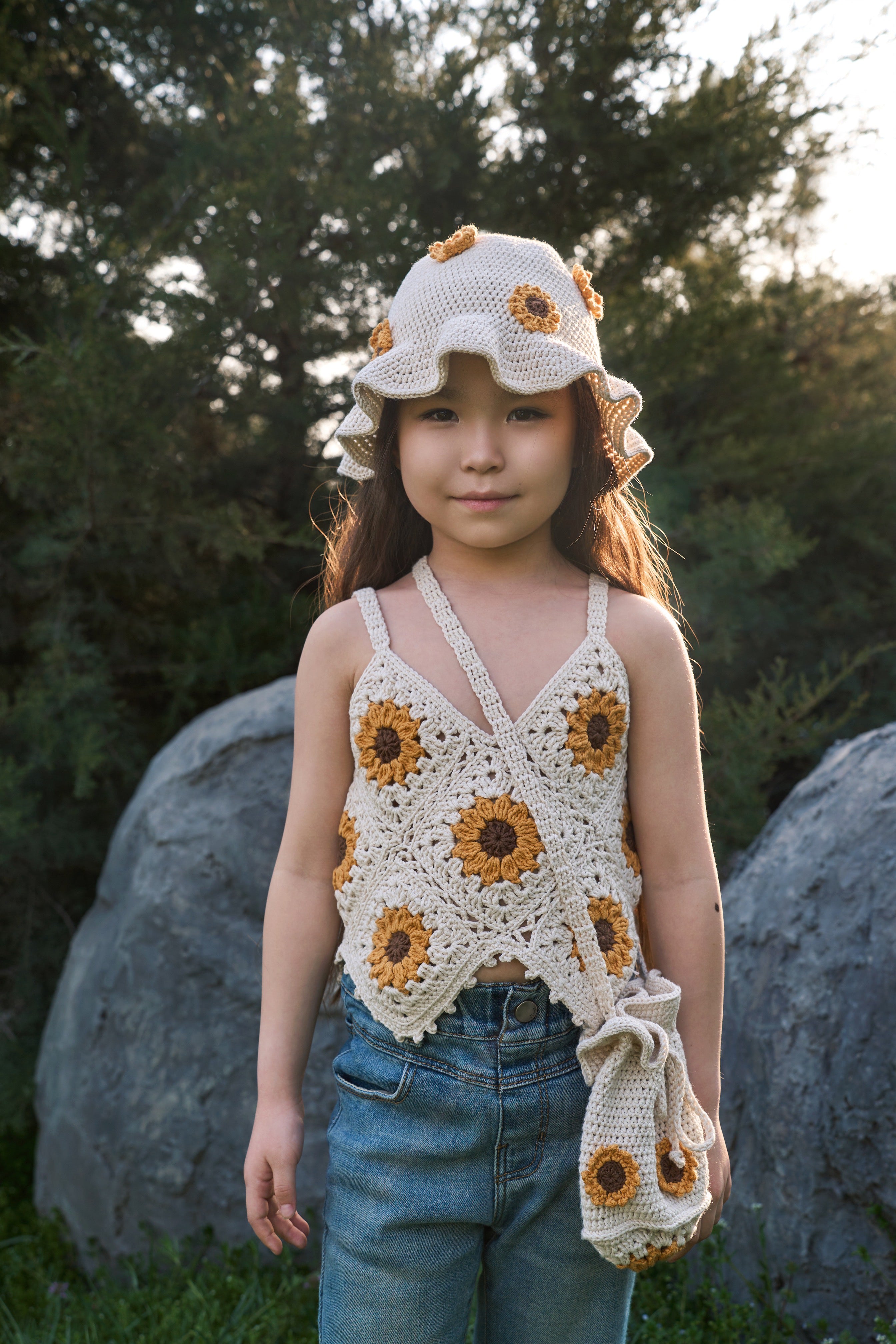 Sunflowers Top | cream