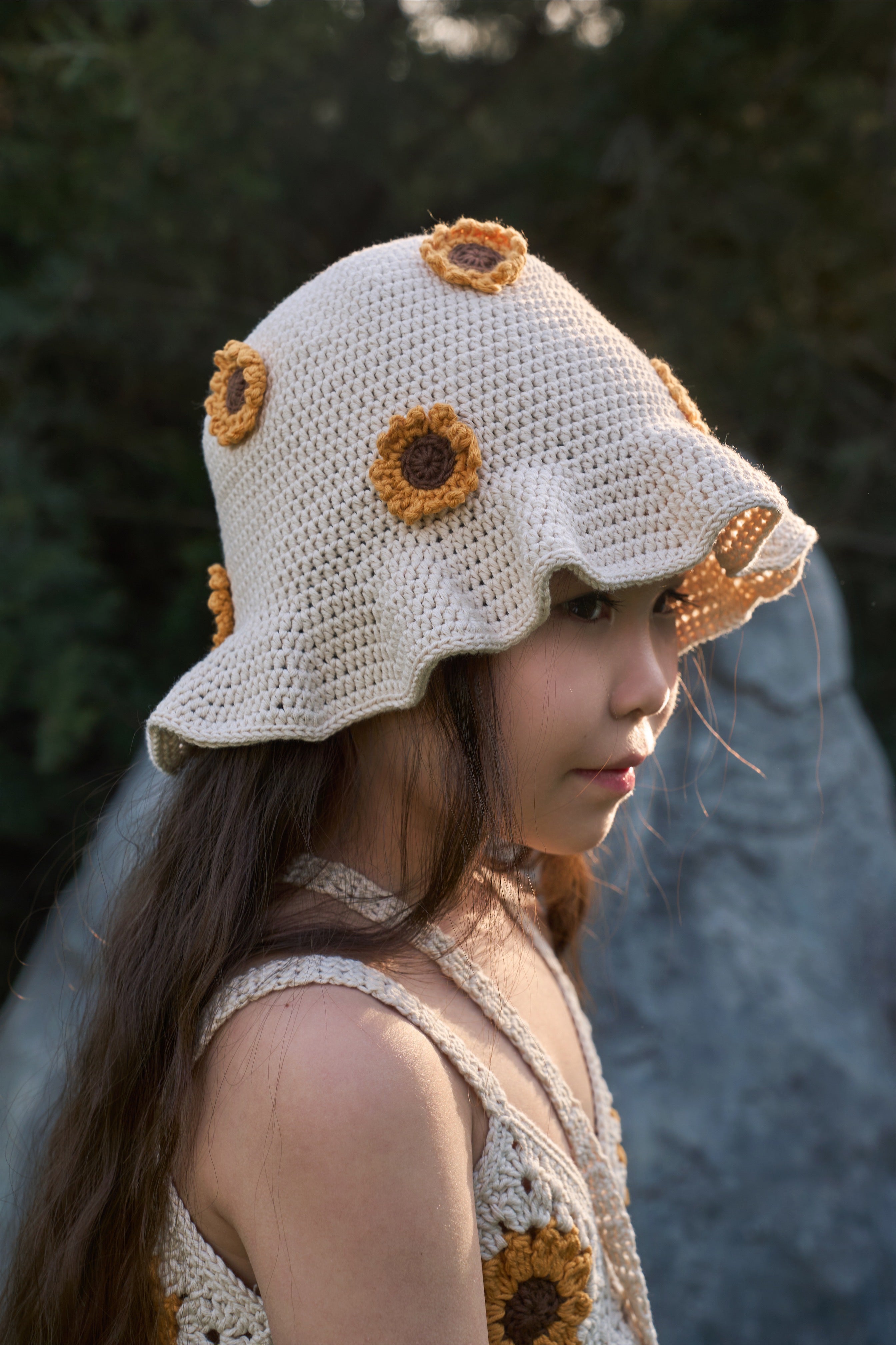 Sunflowers Hat | cream