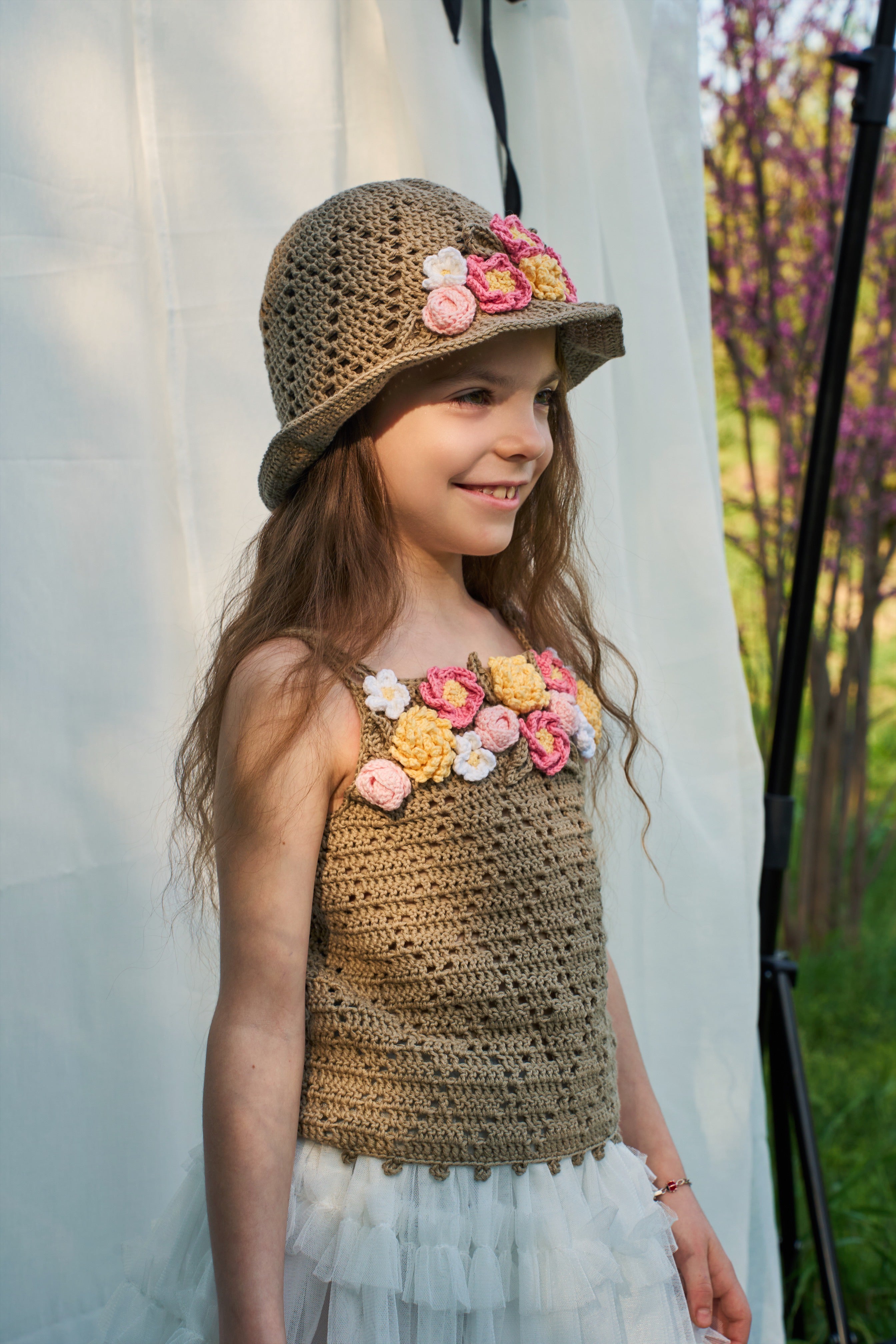 Flowers Top | olive green