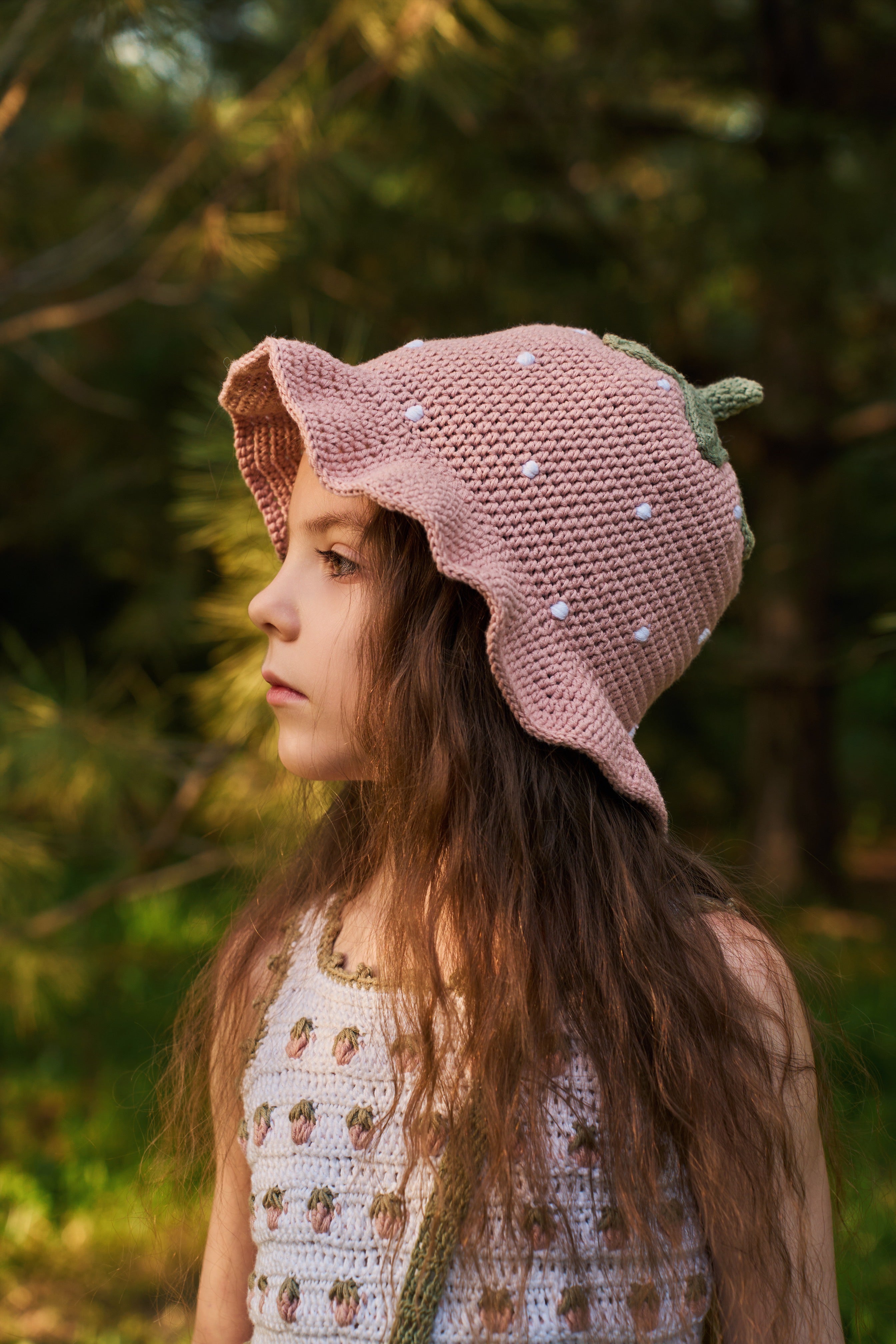 Strawberry Hat | powder pink