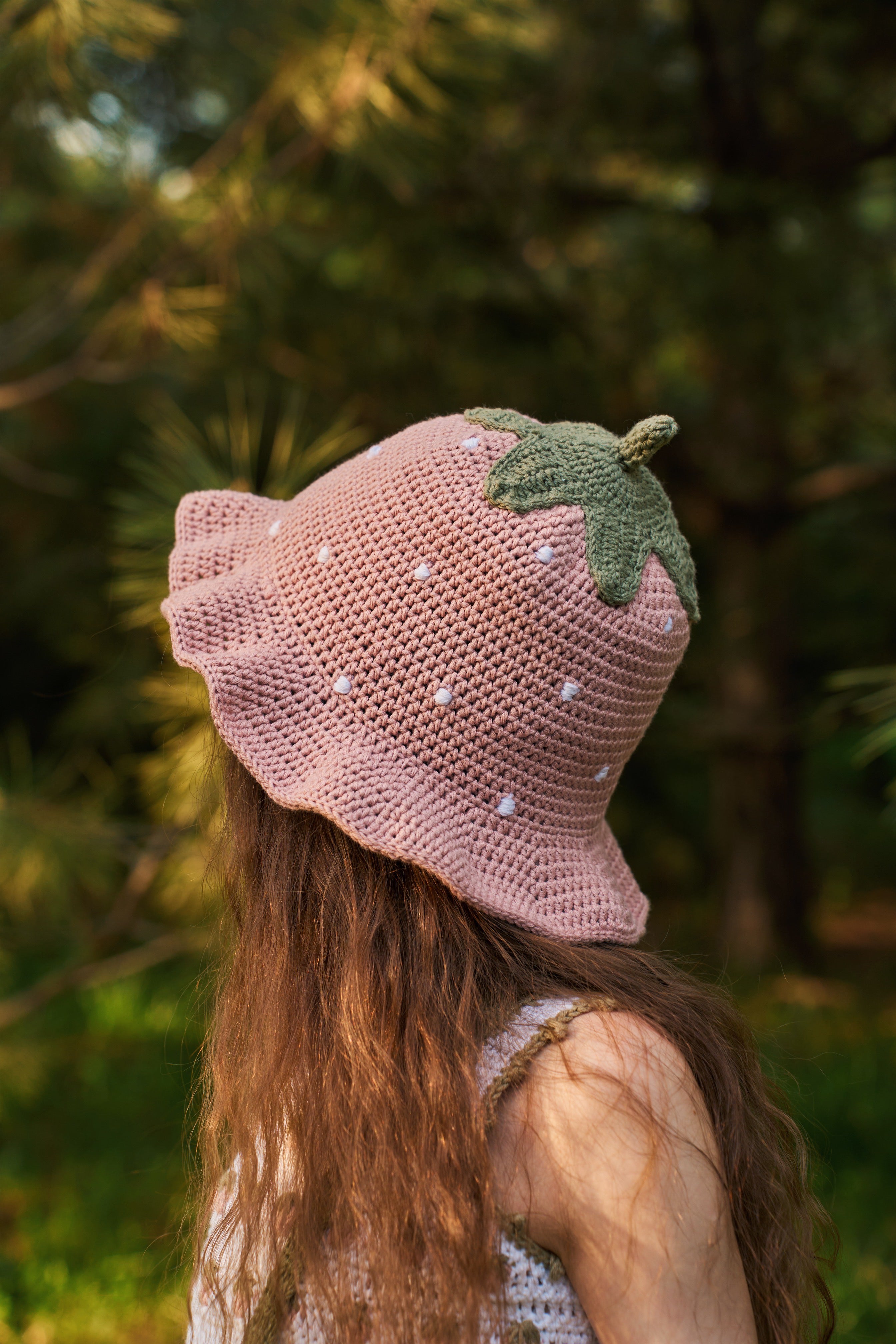 Strawberry Hat | powder pink