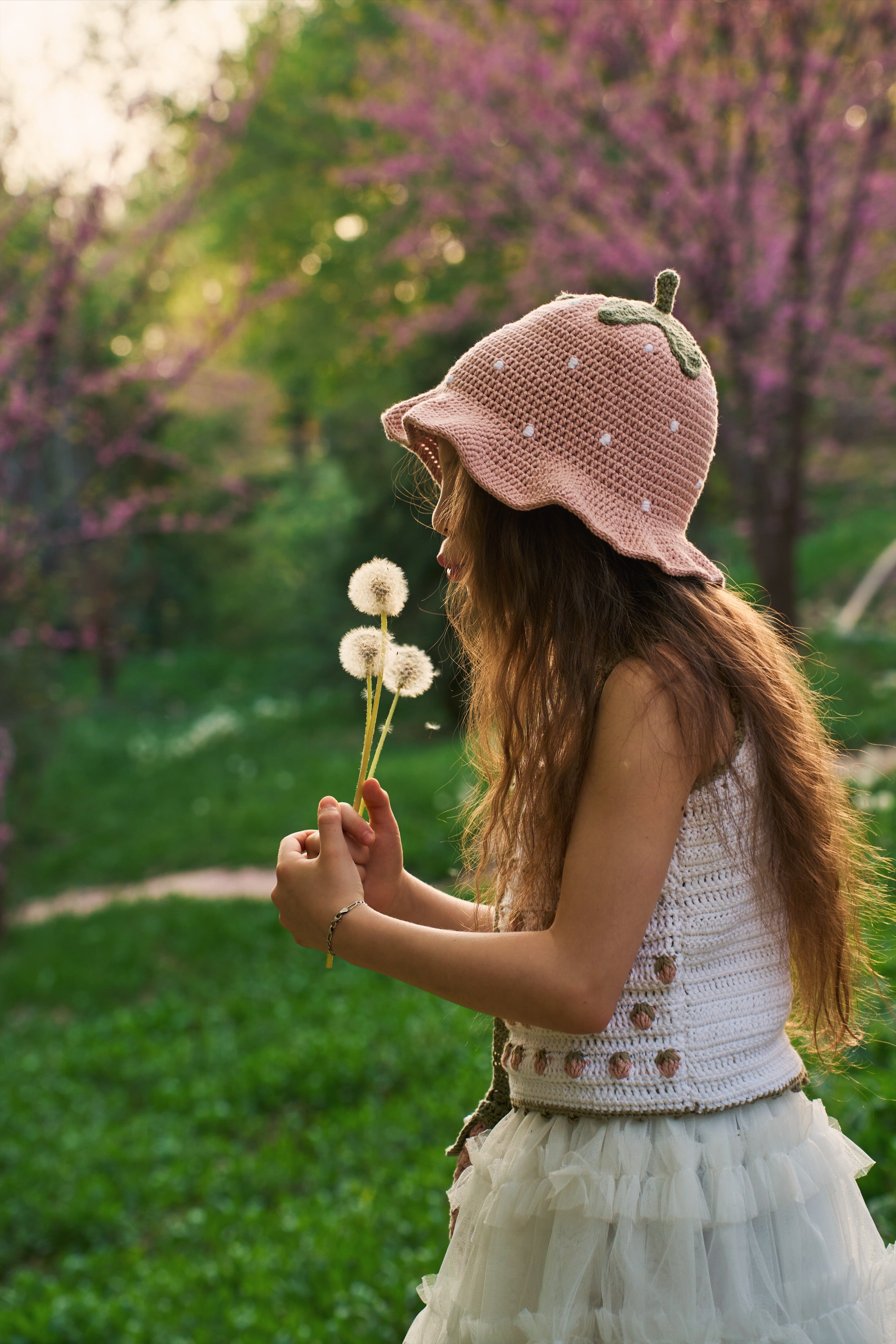 Strawberry Hat | powder pink