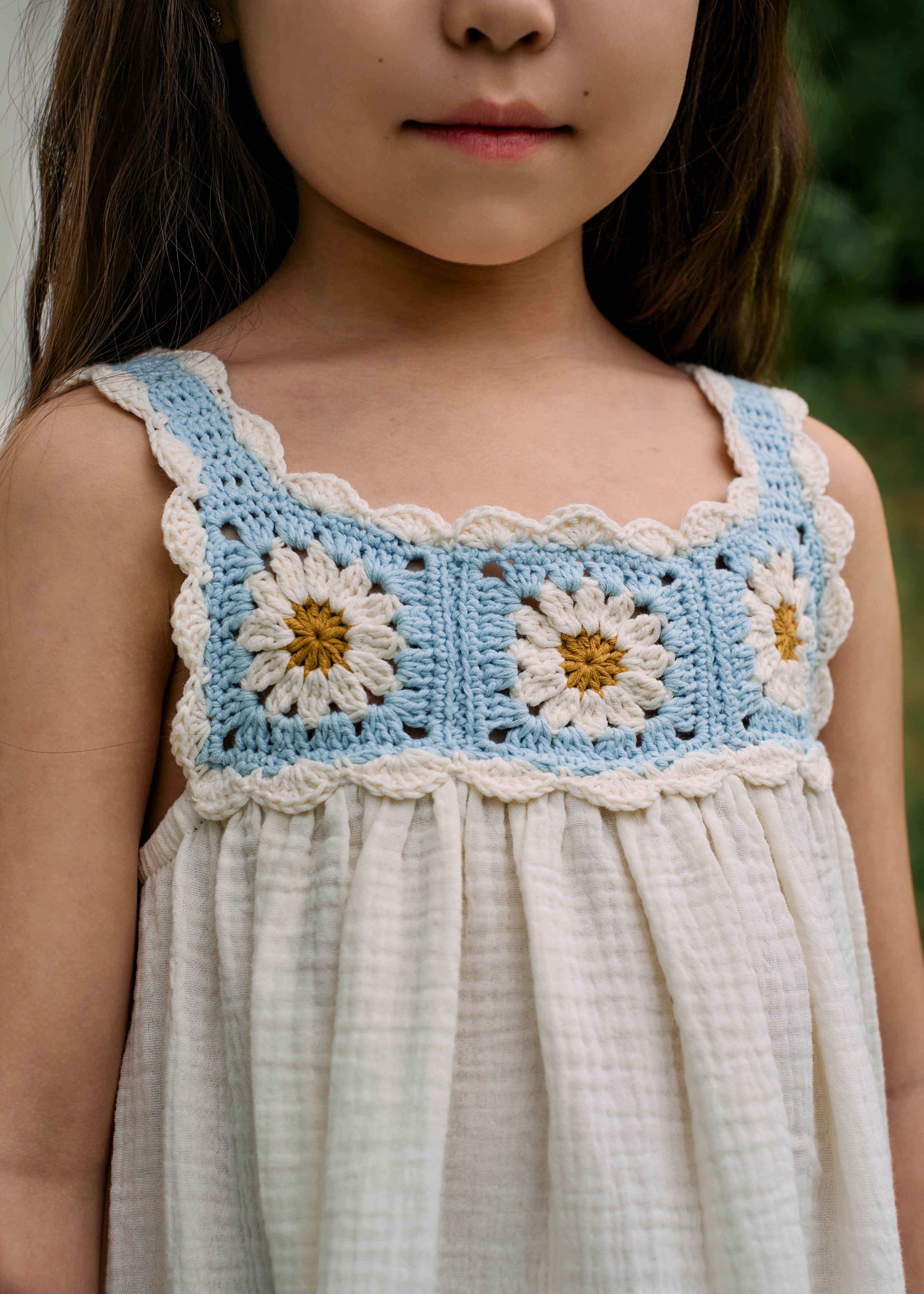 Daisy Dress | Baby blue | In Stock (6-7 y)
