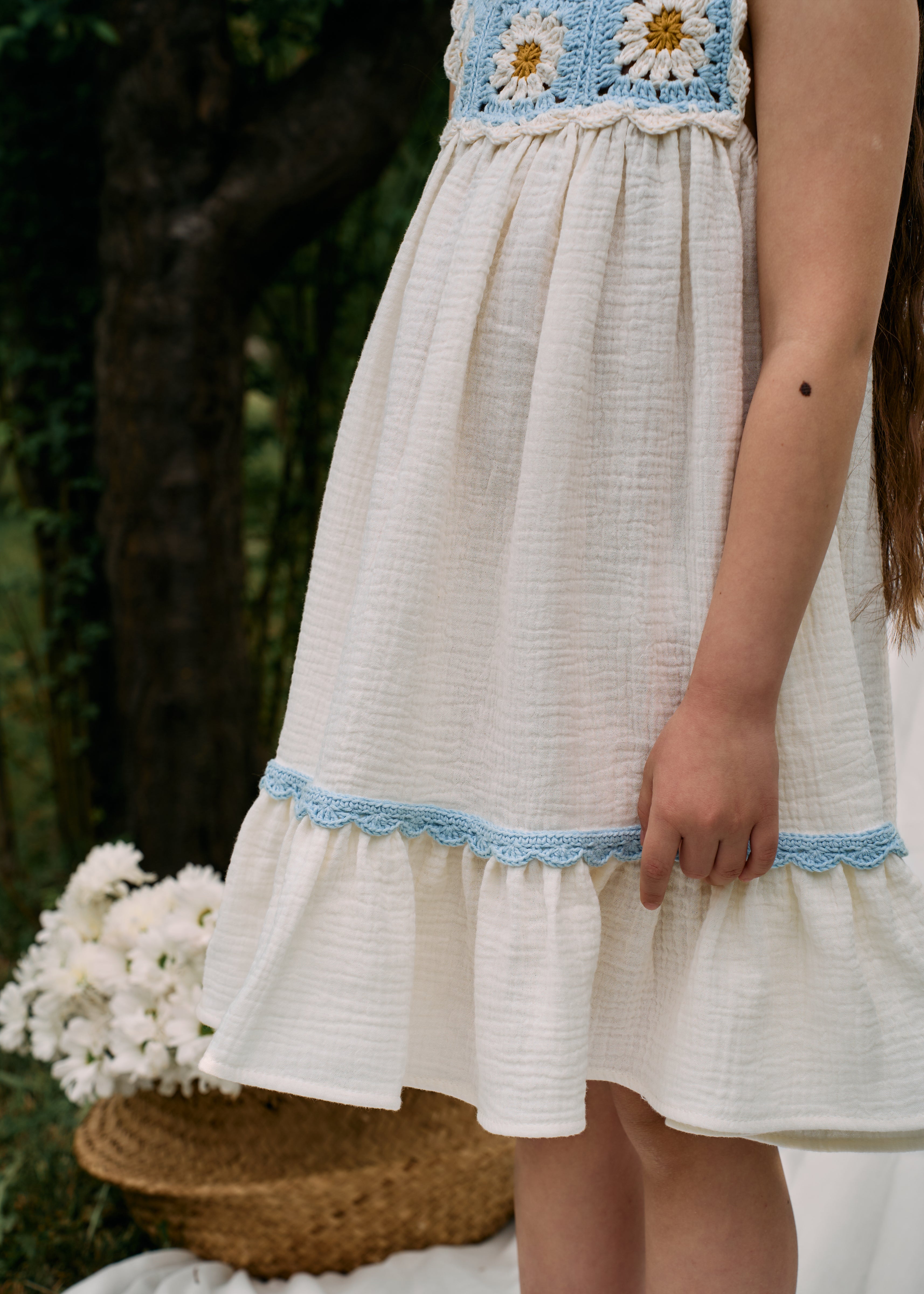 Daisy Dress | Baby blue | In Stock (6-7 y)