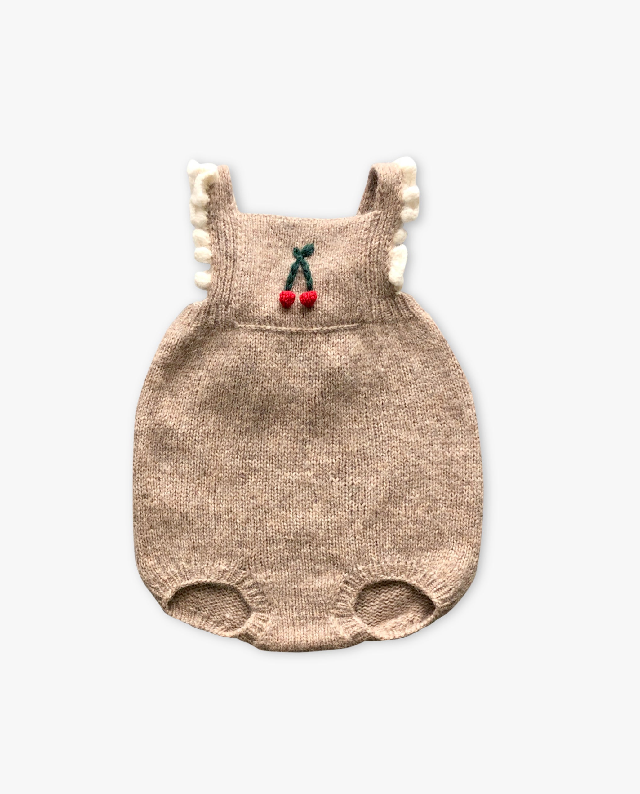 Cherries romper | Beigebrown