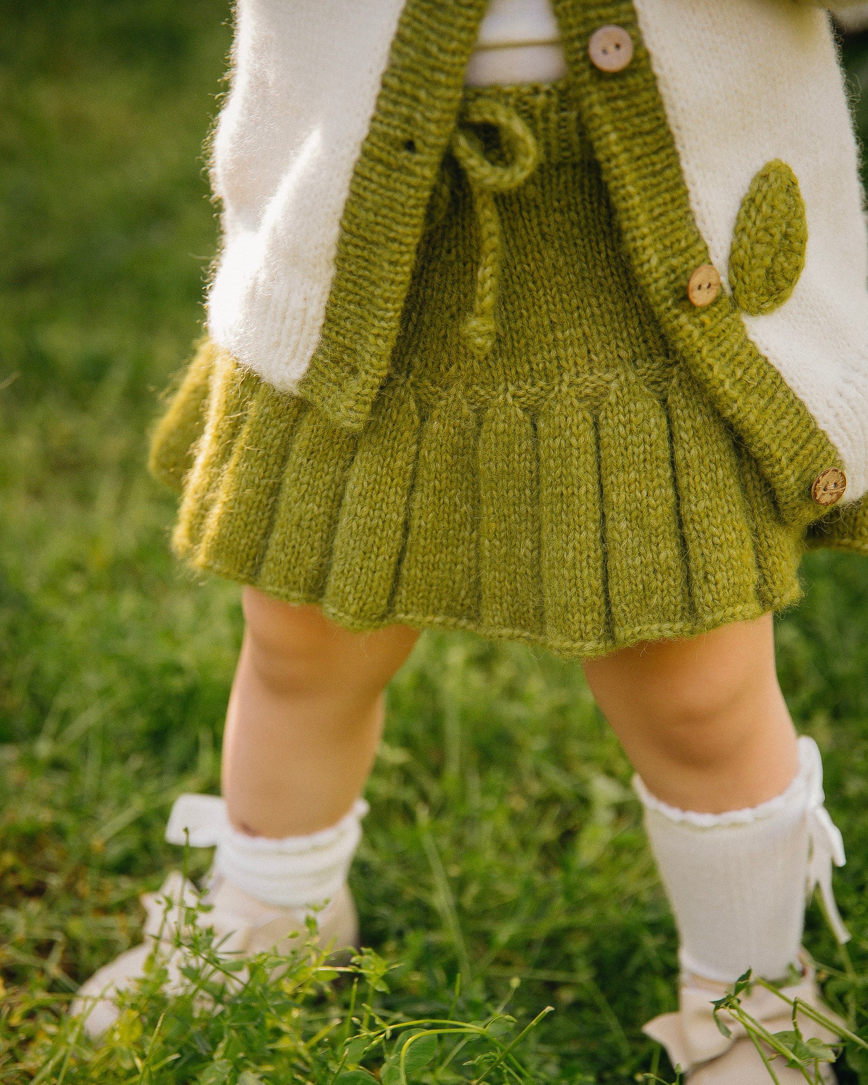 Knitted Skirt | Olive Green