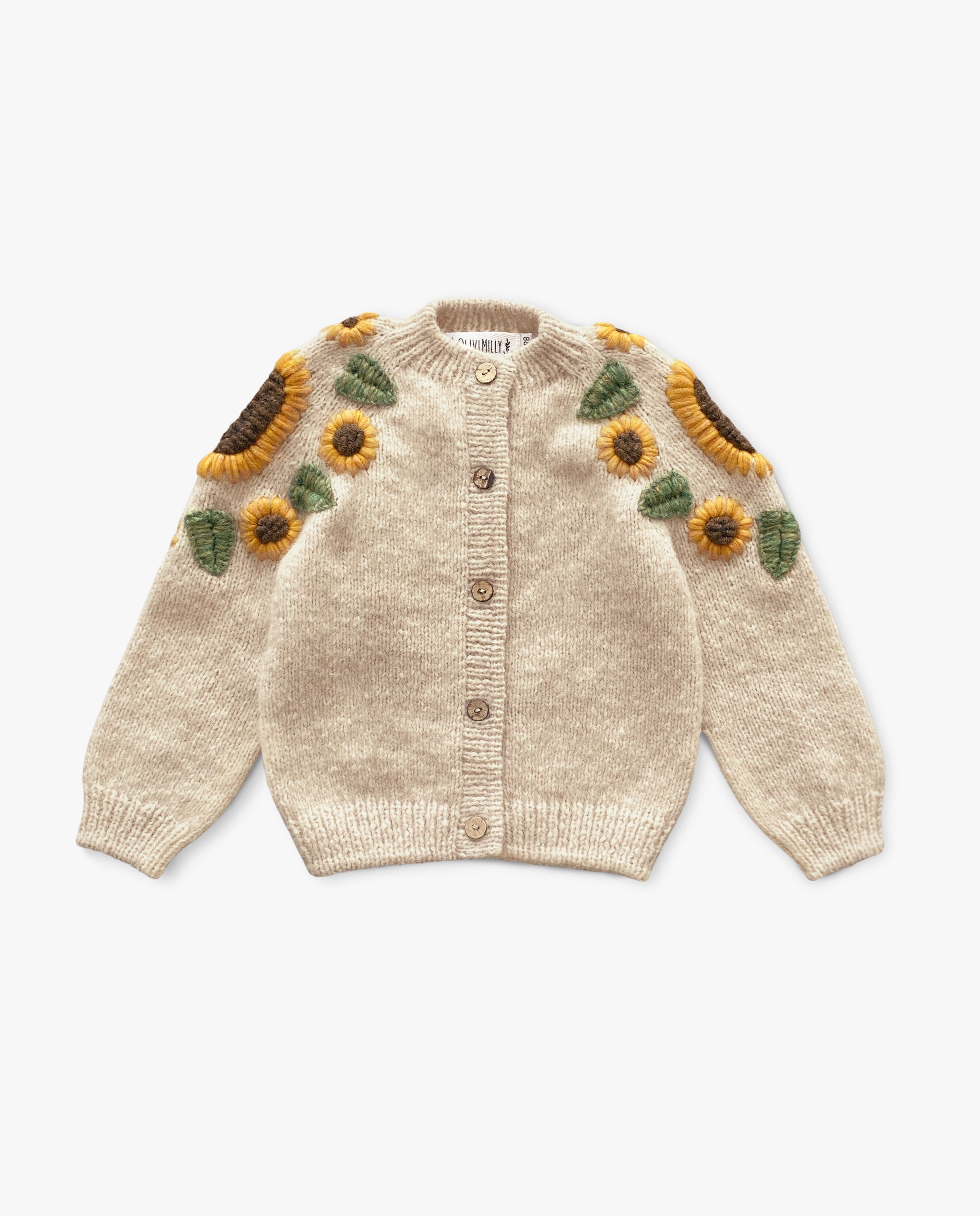 Sunflowers cardigan | Wheat