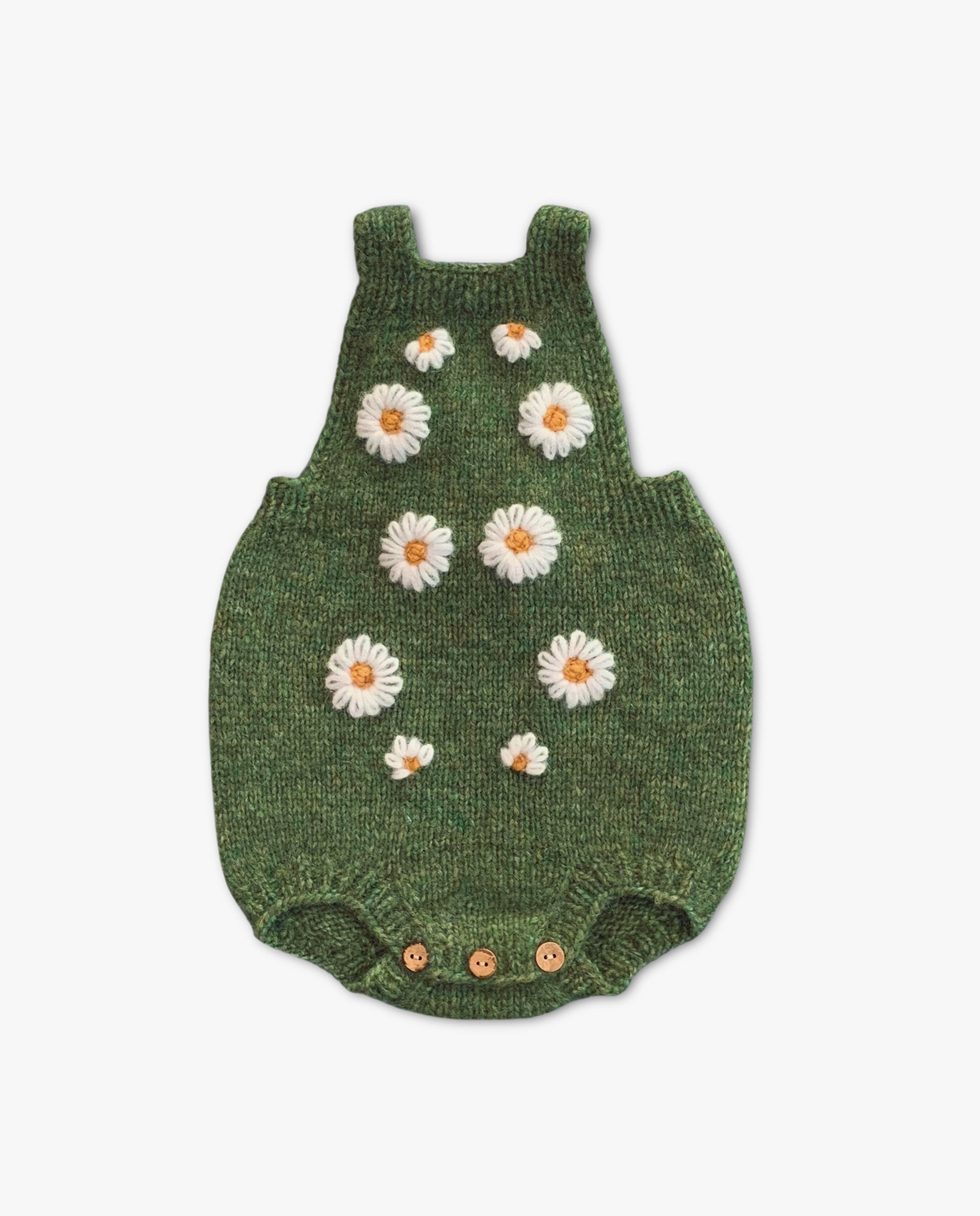 Chamomile romper | Moss Green