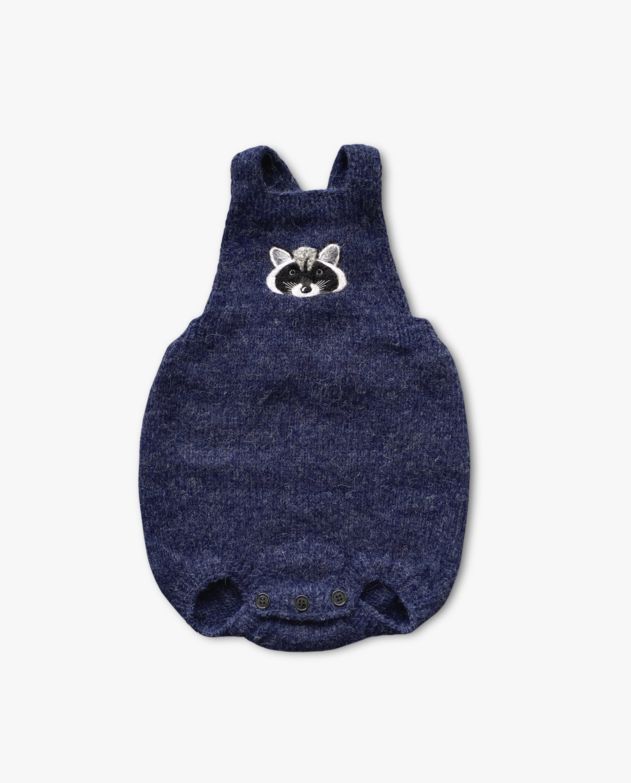 Raccoon romper | Dark blue