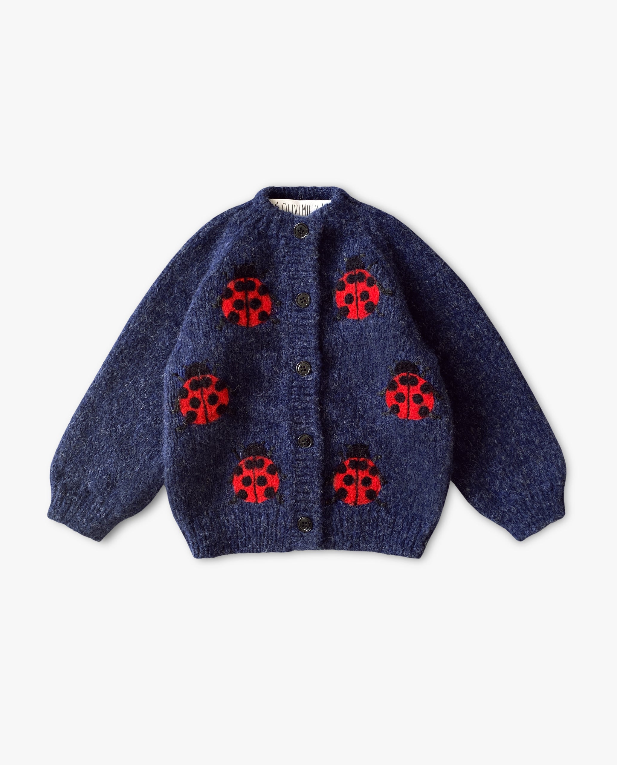 Ladybug cardigan | Dark blue