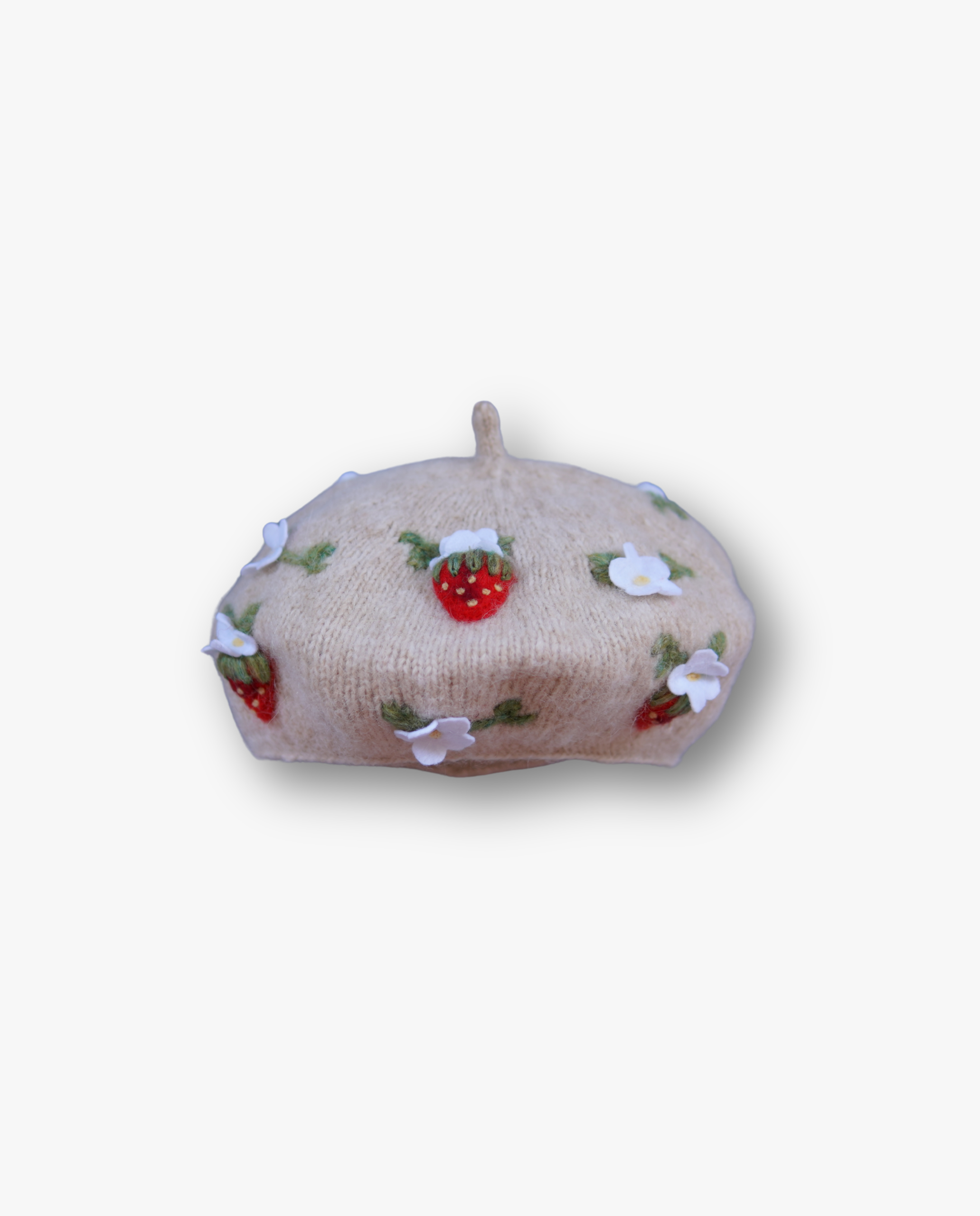 Strawberries Beret | Wheat