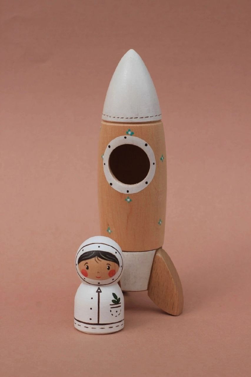 Rocket & Astronaut | Wooden Toy