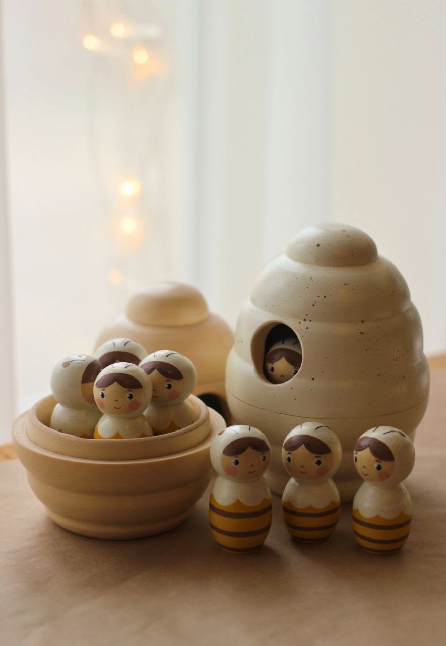 Beehive & Bees | Wooden Toy