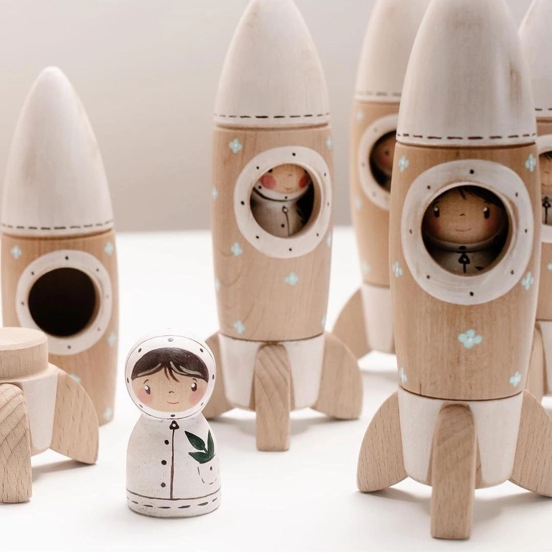 Rocket & Astronaut | Wooden Toy