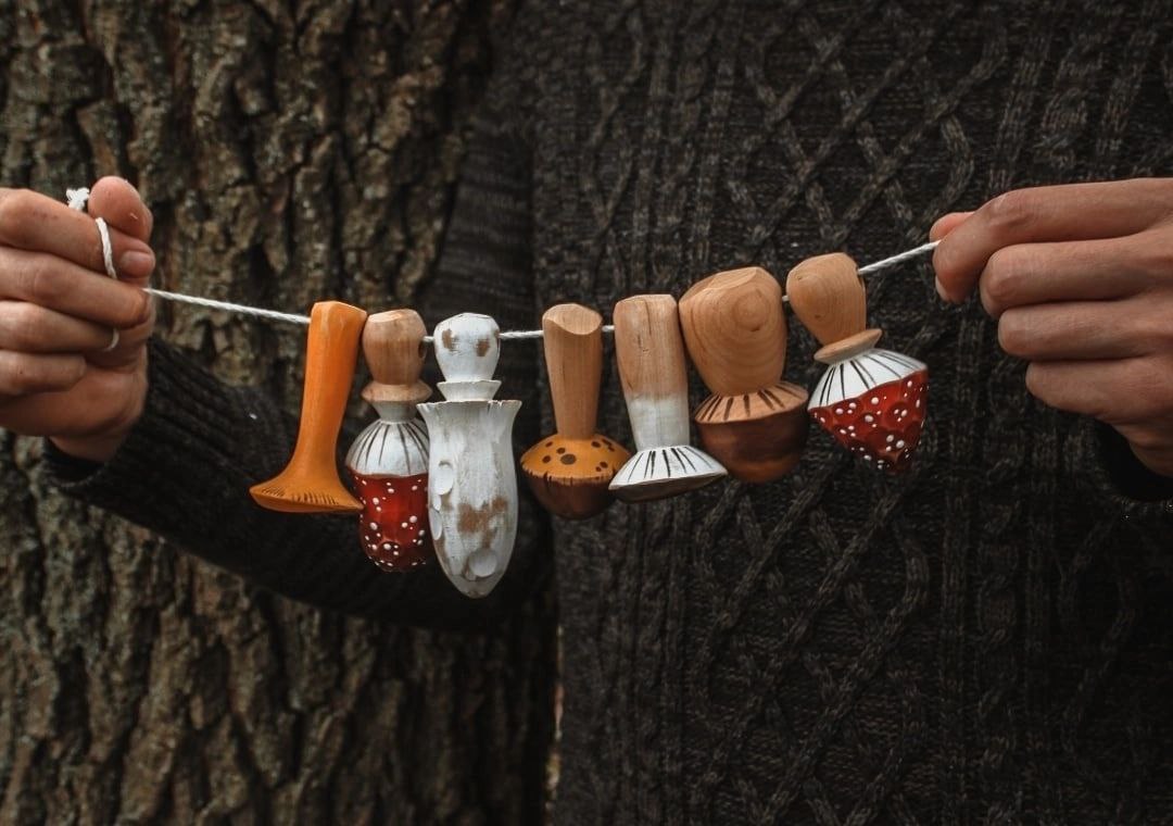 Mushroom Garland | Wooden Game