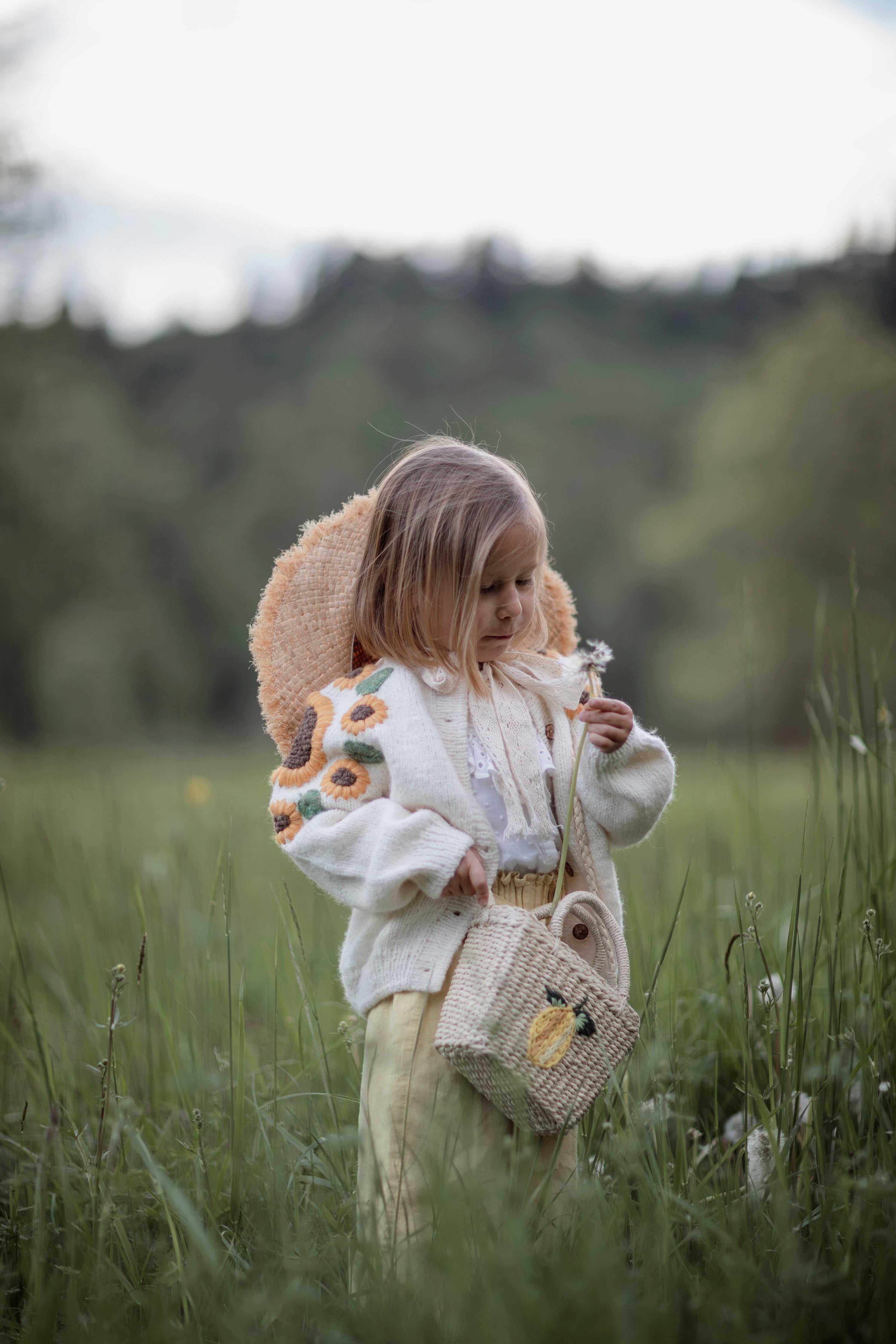 Sunflowers cardigan | Off white
