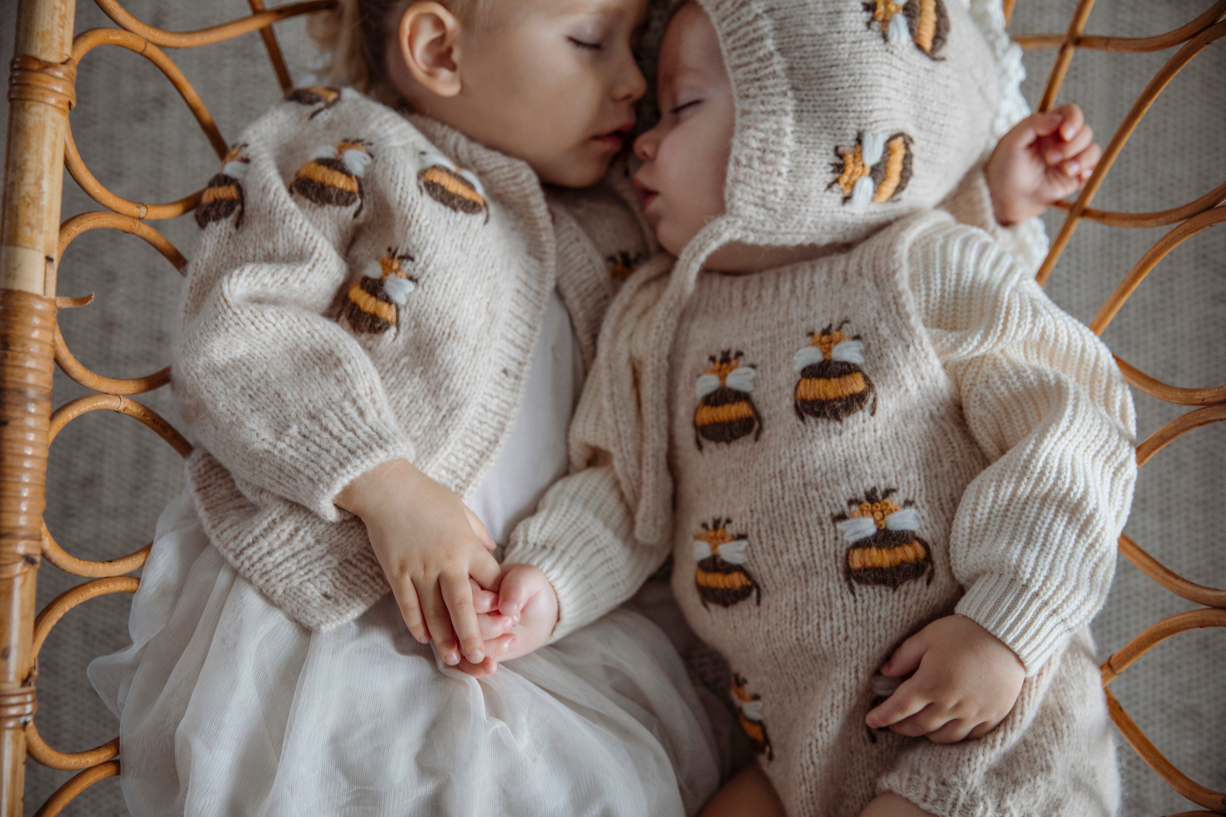 Bee romper | wheat