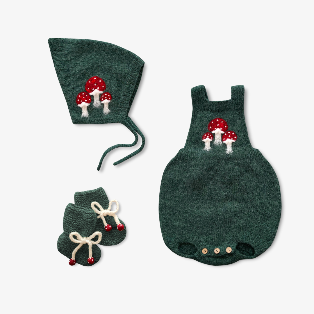 Mushrooms Newborn Set | Emerald | In Stock