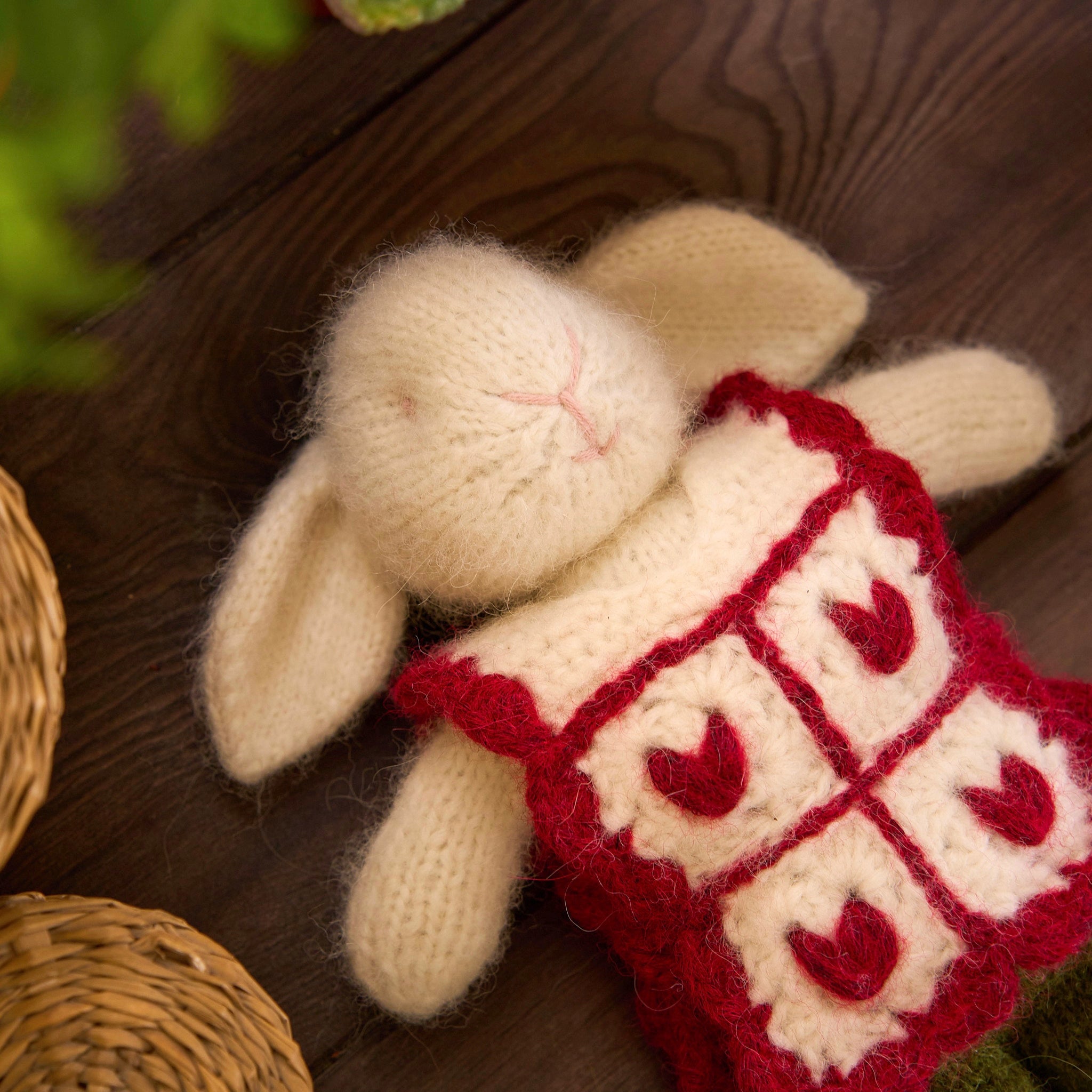 White Rabbit Toy | Knitted Toy