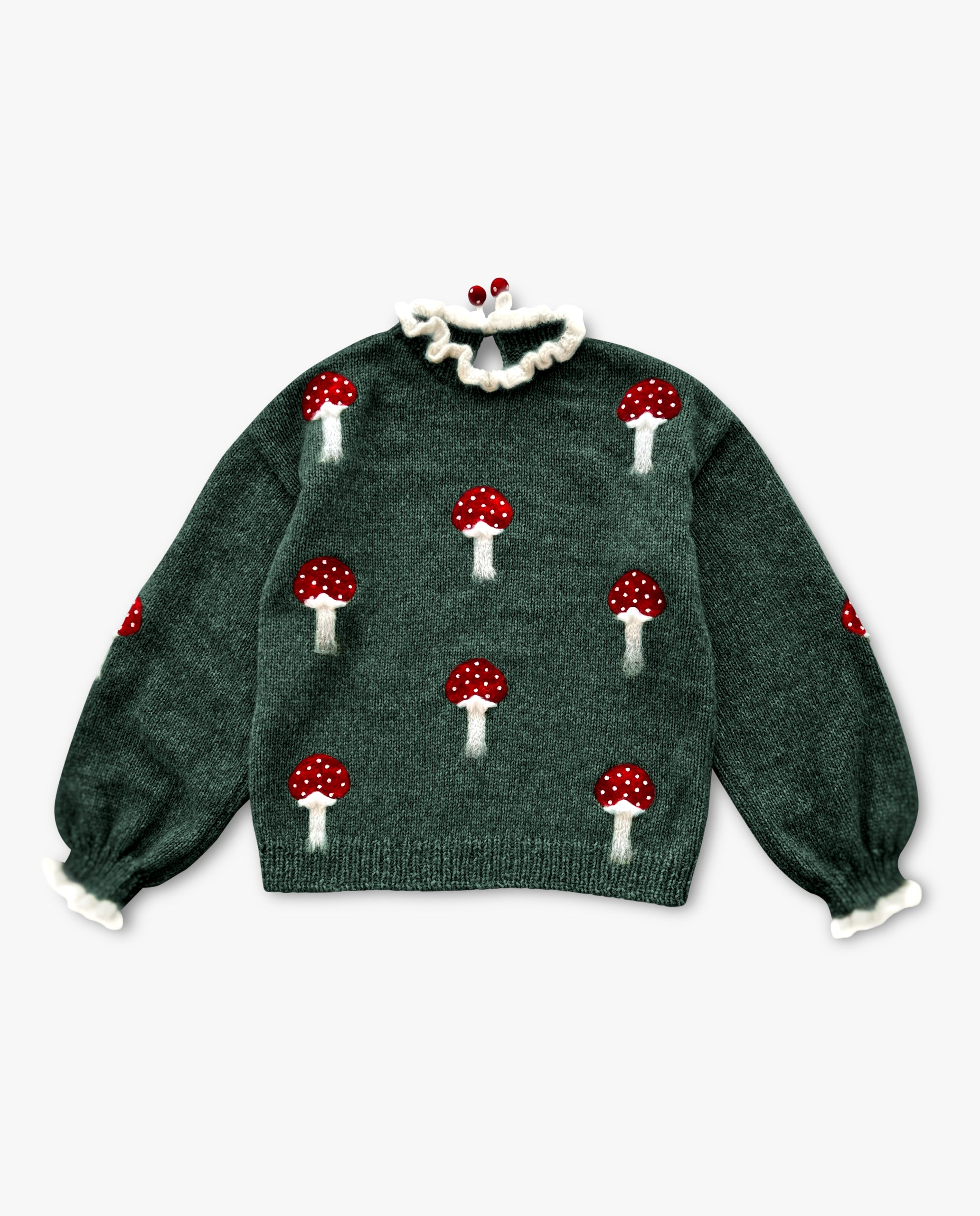 Adult Mushrooms pullover | Emerald
